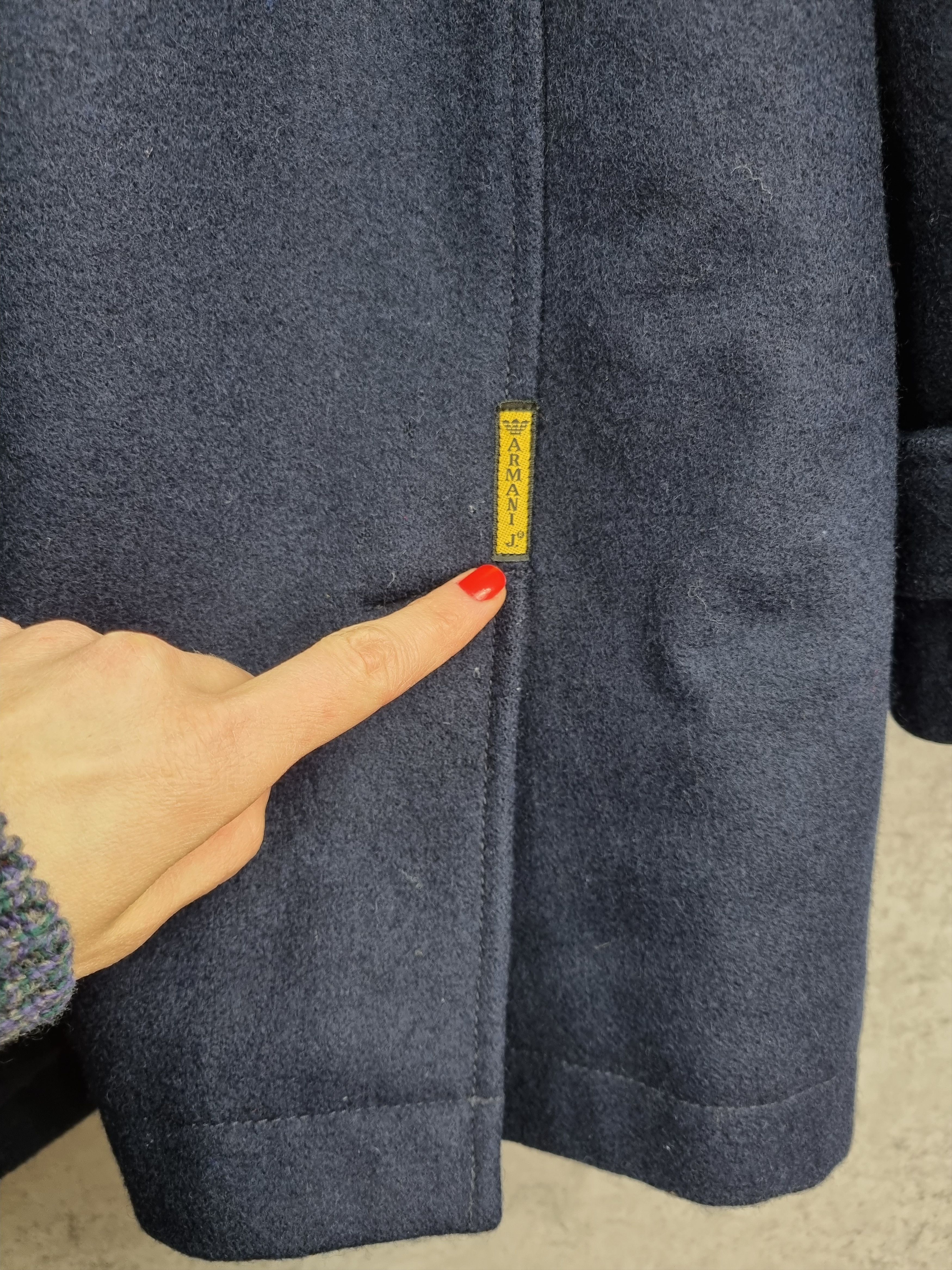 Armani × Giorgio Armani Rare 90s Armani Wool Military Navy Coat Size US L / EU 52-54 / 3 - 10 Thumbnail