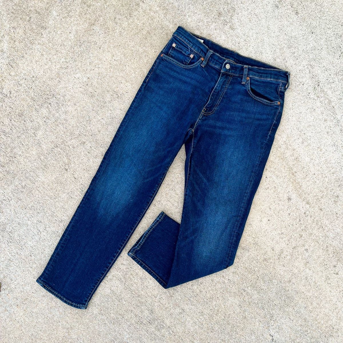 Levi's × Levi's Made & Crafted Levi’s “Big E” Denim Jeans 541 (33 x 29) Dark Wash Size US 33 - 1 Thumbnail