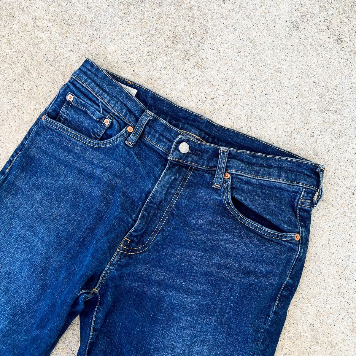 Levi's × Levi's Made & Crafted Levi’s “Big E” Denim Jeans 541 (33 x 29) Dark Wash Size US 33 - 12 Thumbnail
