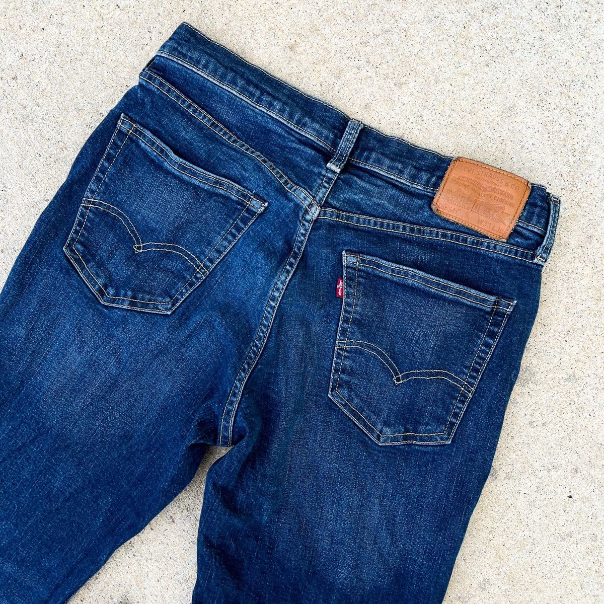 Levi's × Levi's Made & Crafted Levi’s “Big E” Denim Jeans 541 (33 x 29) Dark Wash Size US 33 - 4 Thumbnail