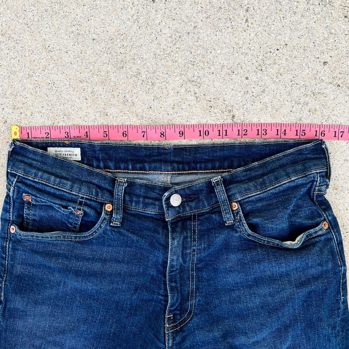 Levi's × Levi's Made & Crafted Levi’s “Big E” Denim Jeans 541 (33 x 29) Dark Wash Size US 33 - 8 Thumbnail