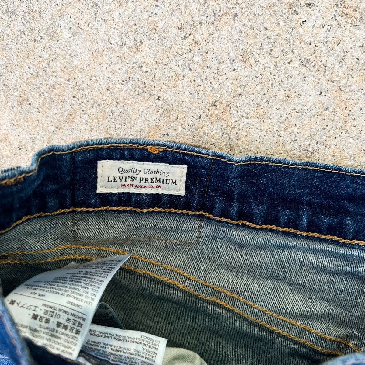 Levi's × Levi's Made & Crafted Levi’s “Big E” Denim Jeans 541 (33 x 29) Dark Wash Size US 33 - 6 Thumbnail