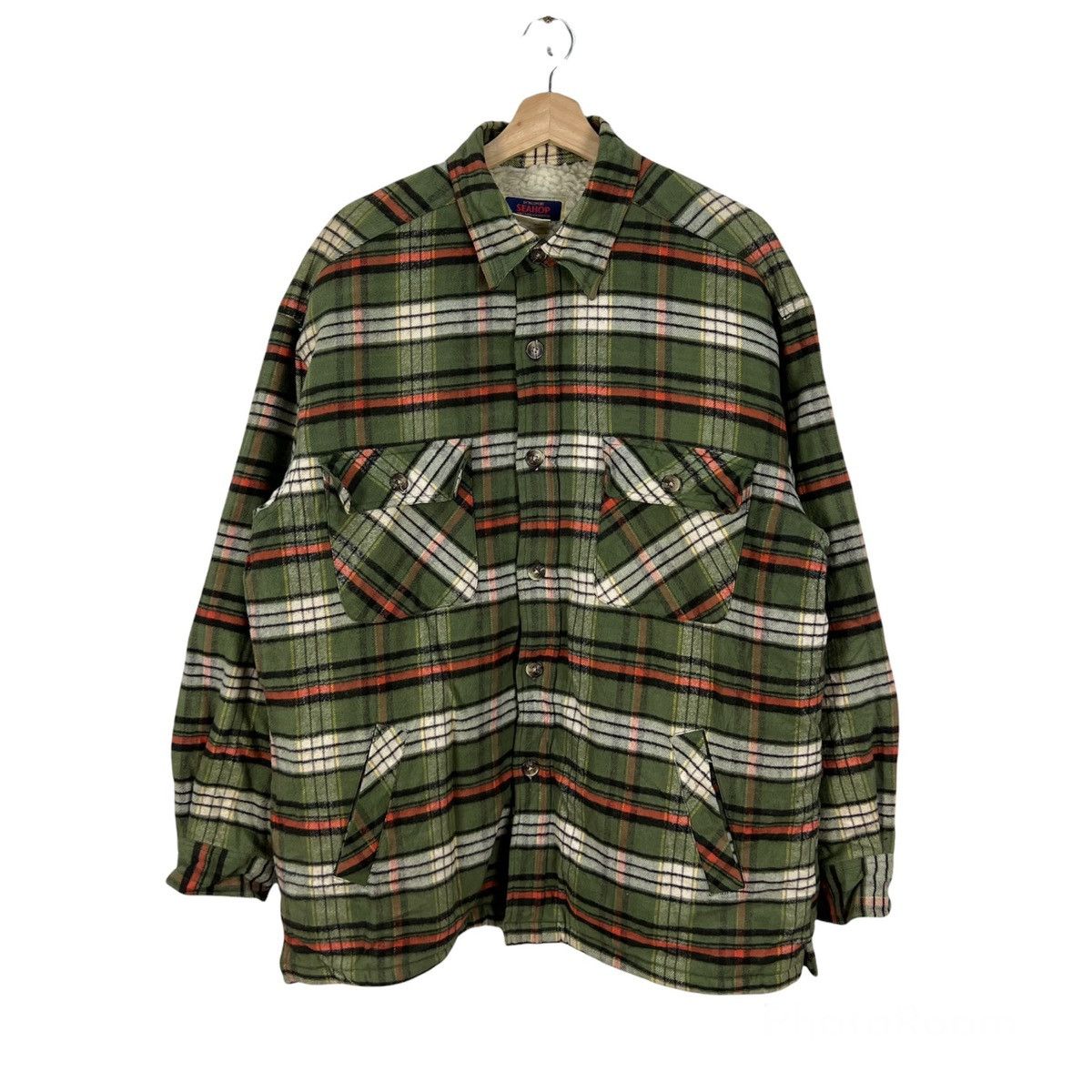 Flannel VINTAGE SEAHOP WORLD’S FASHION COLLECTION FLANNEL JACKET Size US L / EU 52-54 / 3 - 1 Thumbnail