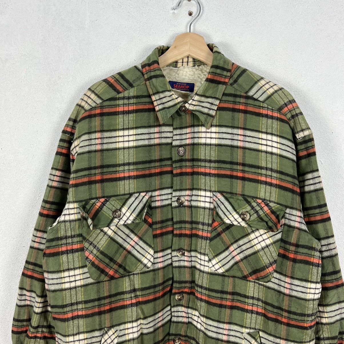 Flannel VINTAGE SEAHOP WORLD’S FASHION COLLECTION FLANNEL JACKET Size US L / EU 52-54 / 3 - 3 Thumbnail