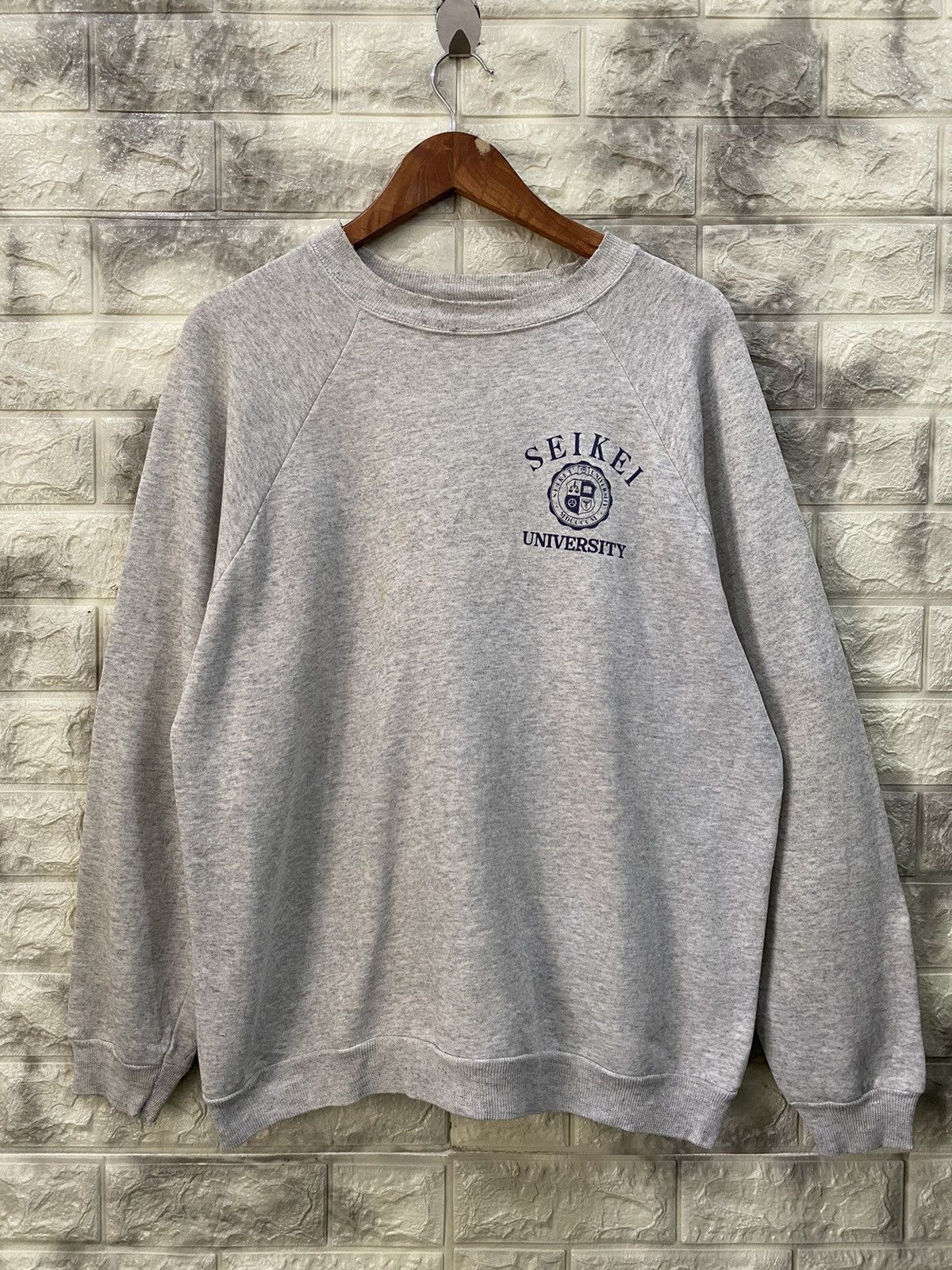 Hanes × Vintage Vintage 90’s Seikei University Sweater Size US L / EU 52-54 / 3 - 1 Thumbnail