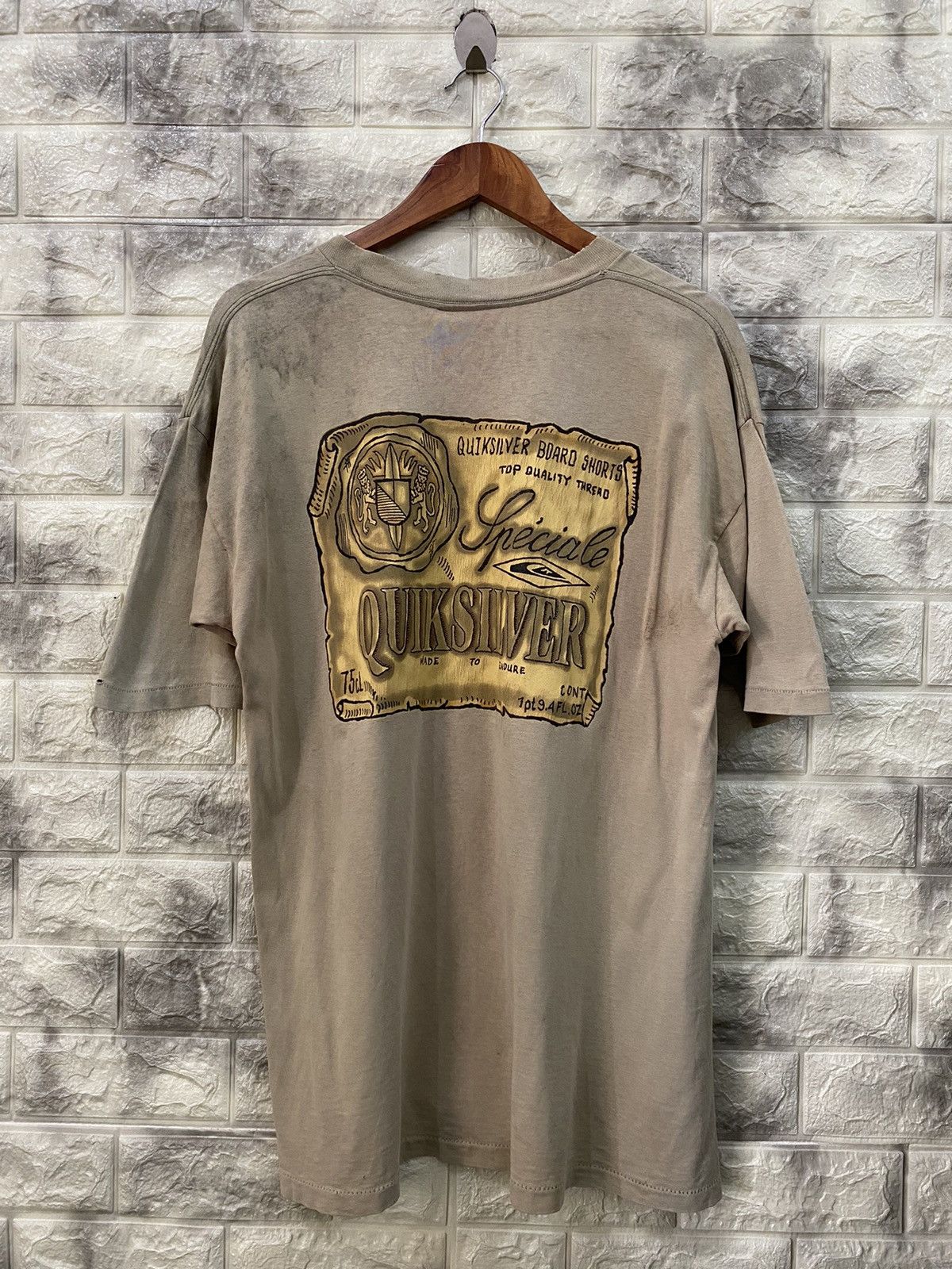 Quiksilver × Vintage Vintage 90’s Quiksilver Made USA T-Shirt Size US L / EU 52-54 / 3 - 1 Thumbnail