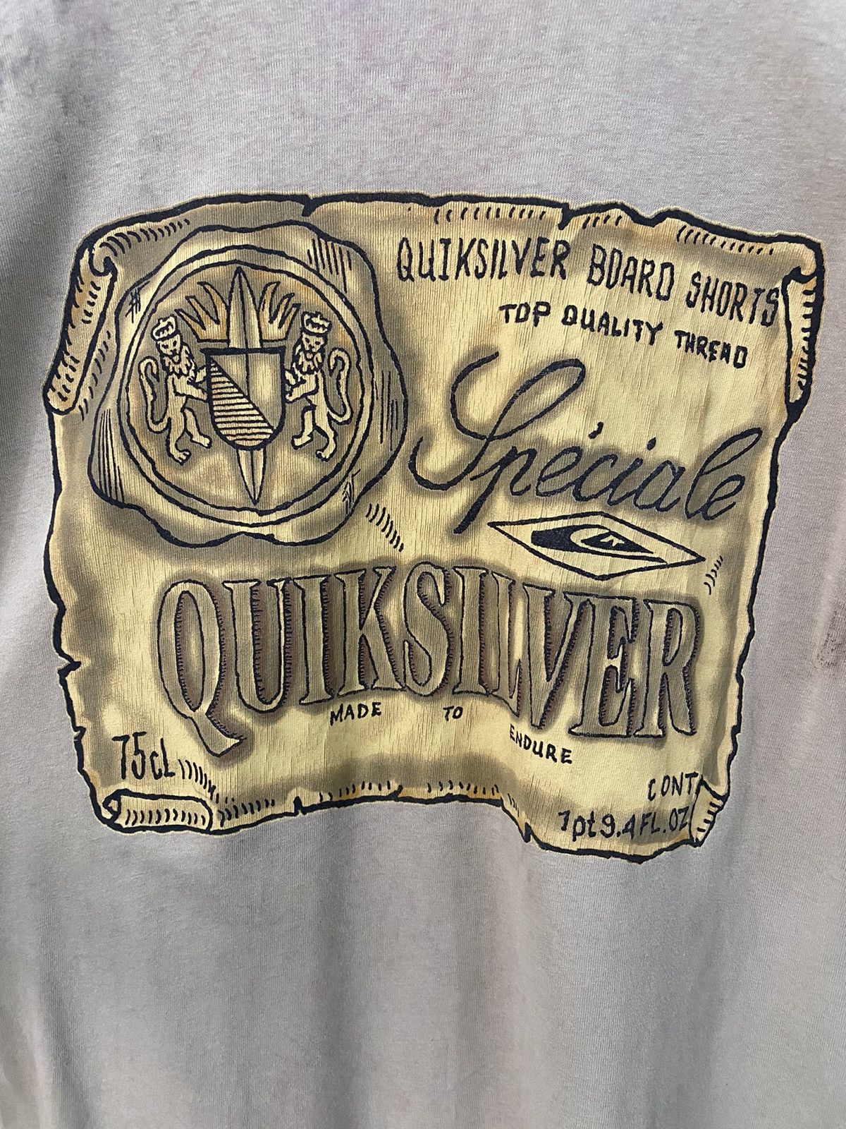 Quiksilver × Vintage Vintage 90’s Quiksilver Made USA T-Shirt Size US L / EU 52-54 / 3 - 3 Thumbnail