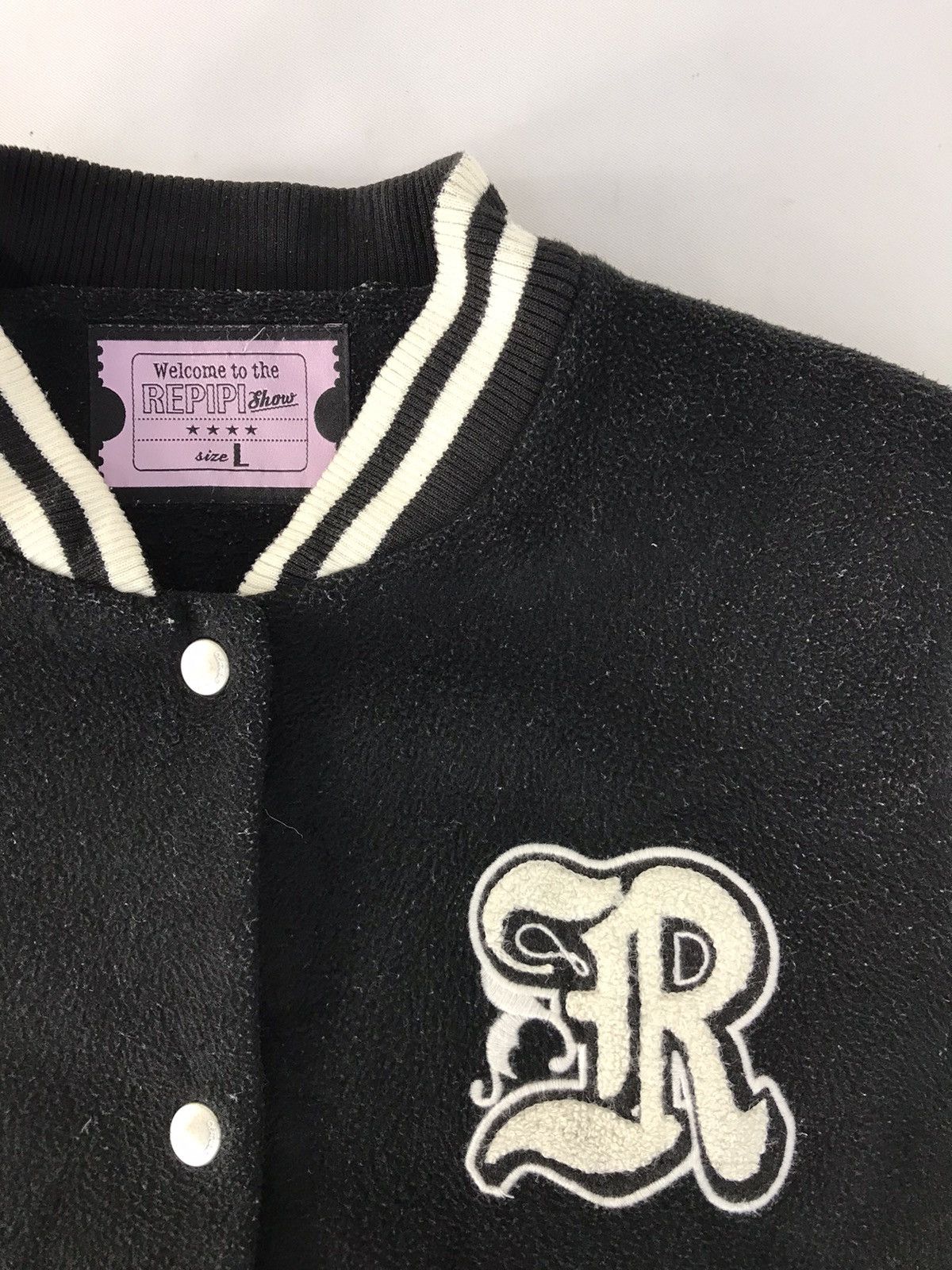 Japanese Brand Vtg Varsity Jacket Repipi Show Double Pocket Snap Button Size US M / EU 48-50 / 2 - 4 Thumbnail