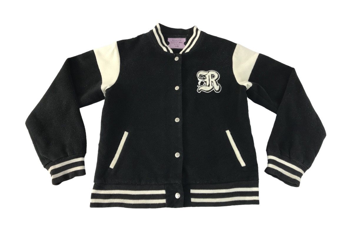 image of VTG Varsity Jacket Repipi Show Double Pocket Snap Button in Black, Men's (Size Medium)