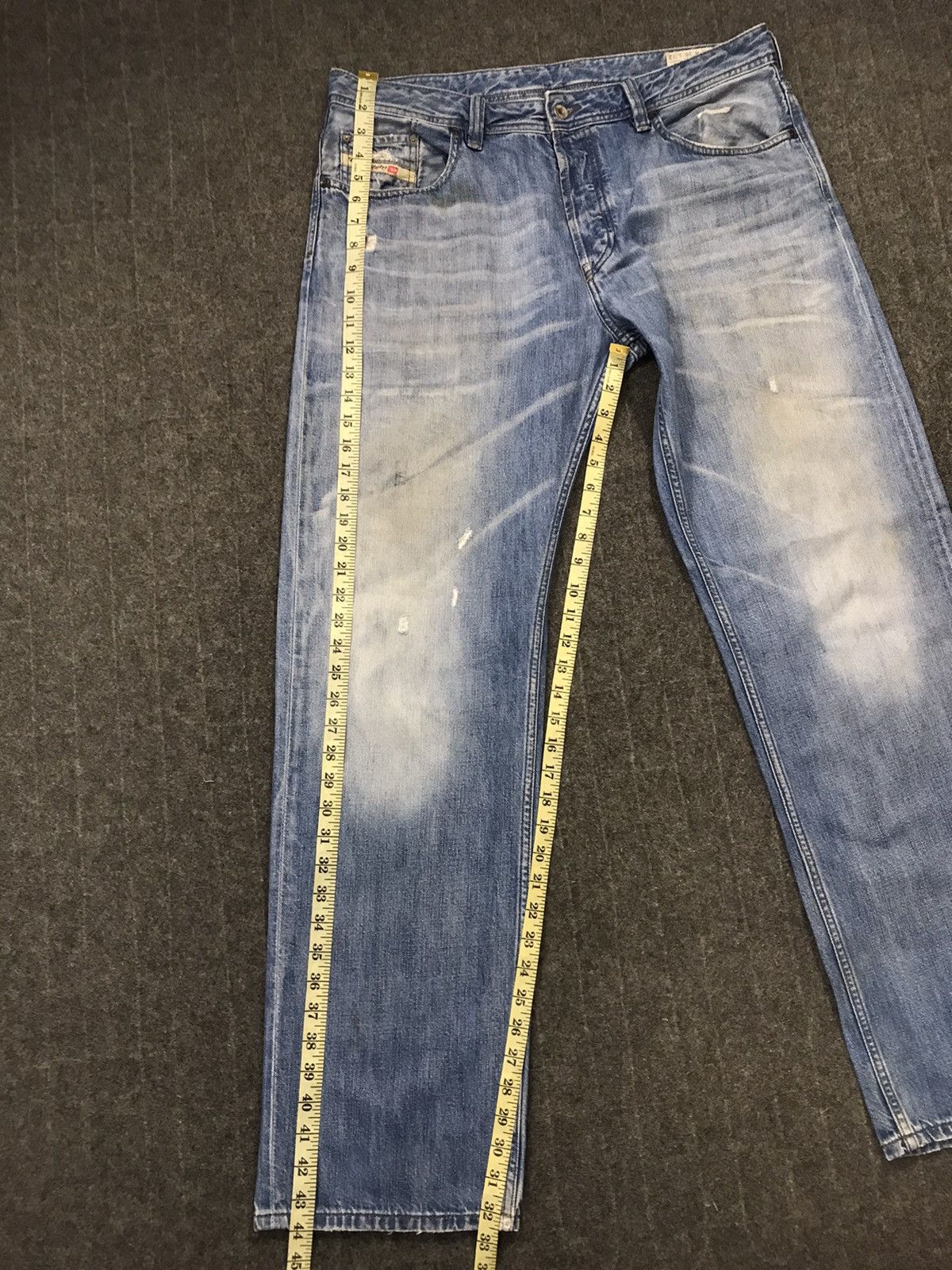 Diesel Vintage Diesel industry Distressed Denim jeans design Size US 37 - 24 Thumbnail