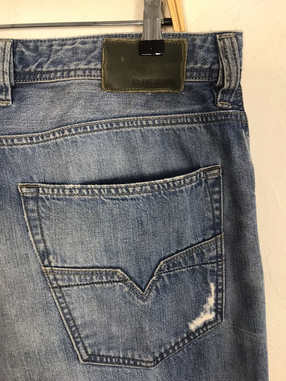 Diesel Vintage Diesel industry Distressed Denim jeans design Size US 37 - 13 Thumbnail