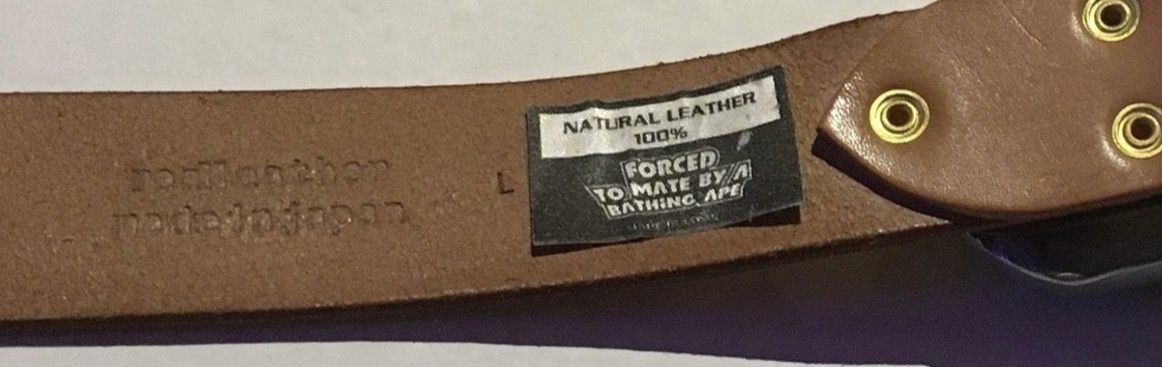 Bape Bape leather belt 30-38 Size ONE SIZE - 5 Thumbnail