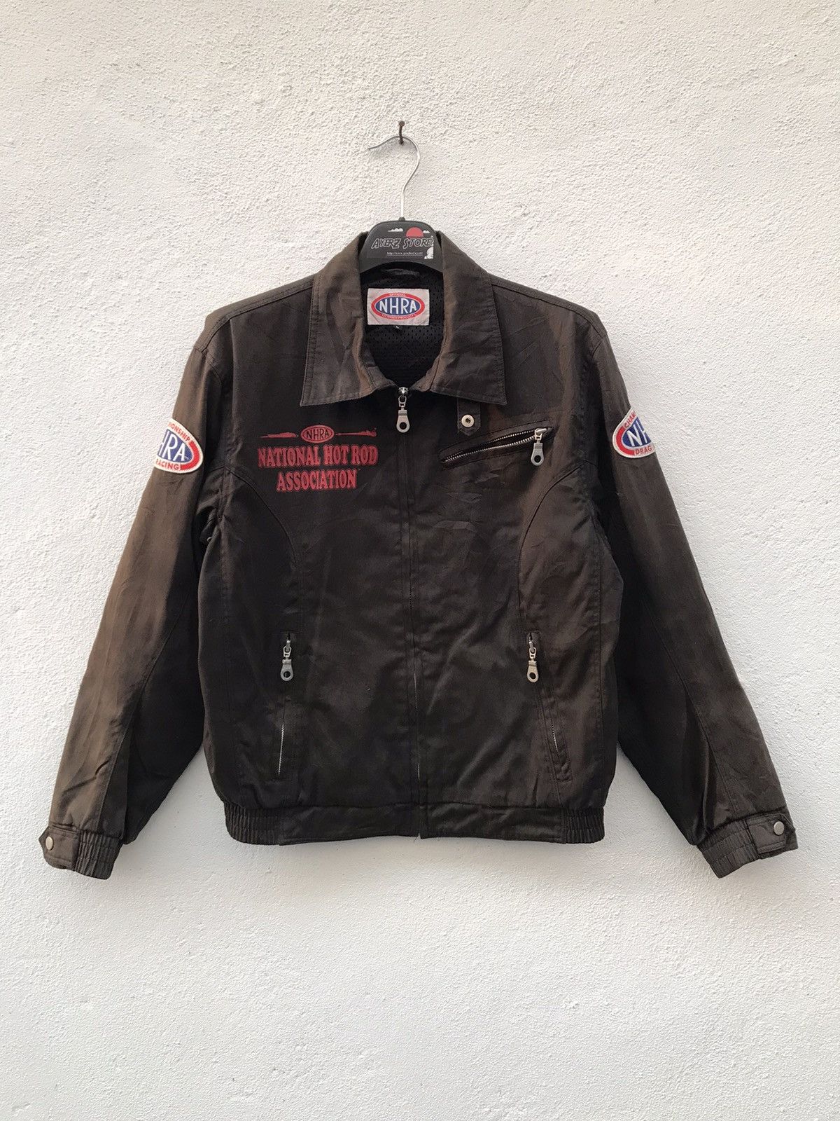 Sports Specialties × Vintage Vintage NHRA National Hot Rod Association Sun Faded Jackets Size US L / EU 52-54 / 3 - 2 Thumbnail
