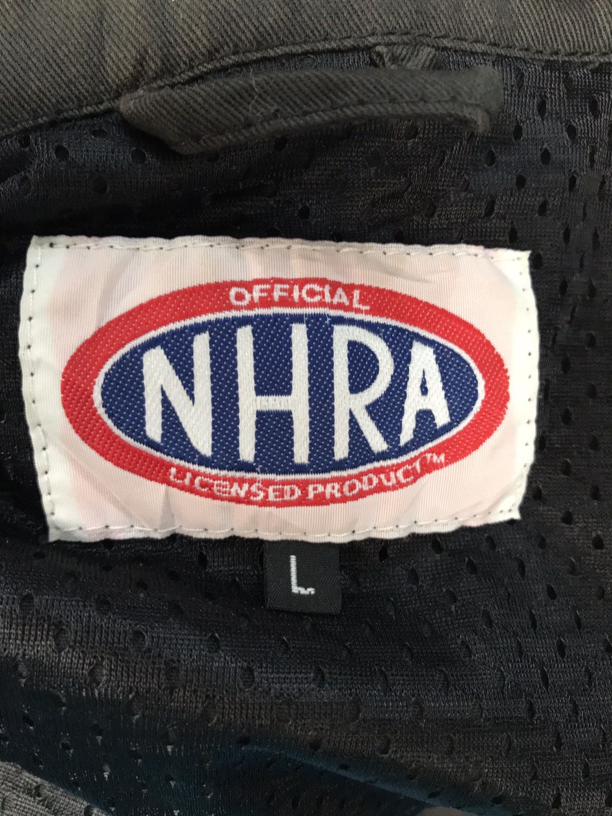 Sports Specialties × Vintage Vintage NHRA National Hot Rod Association Sun Faded Jackets Size US L / EU 52-54 / 3 - 15 Thumbnail