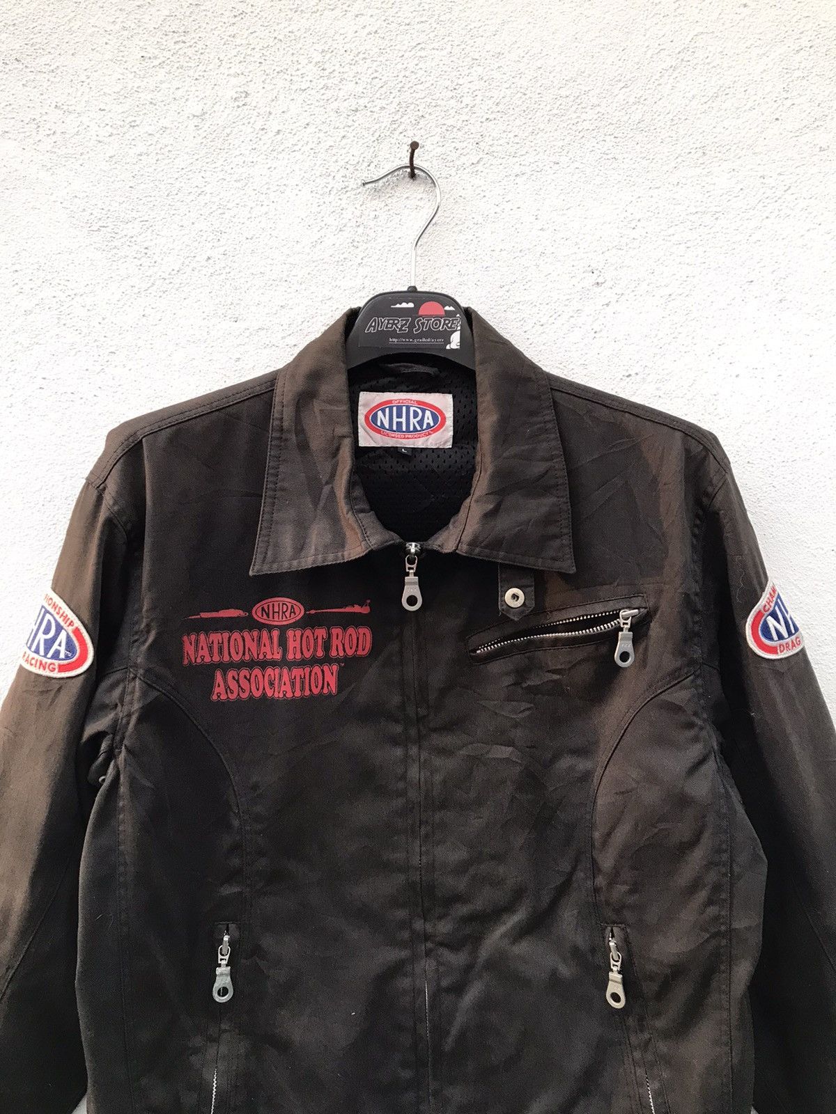 Sports Specialties × Vintage Vintage NHRA National Hot Rod Association Sun Faded Jackets Size US L / EU 52-54 / 3 - 3 Thumbnail