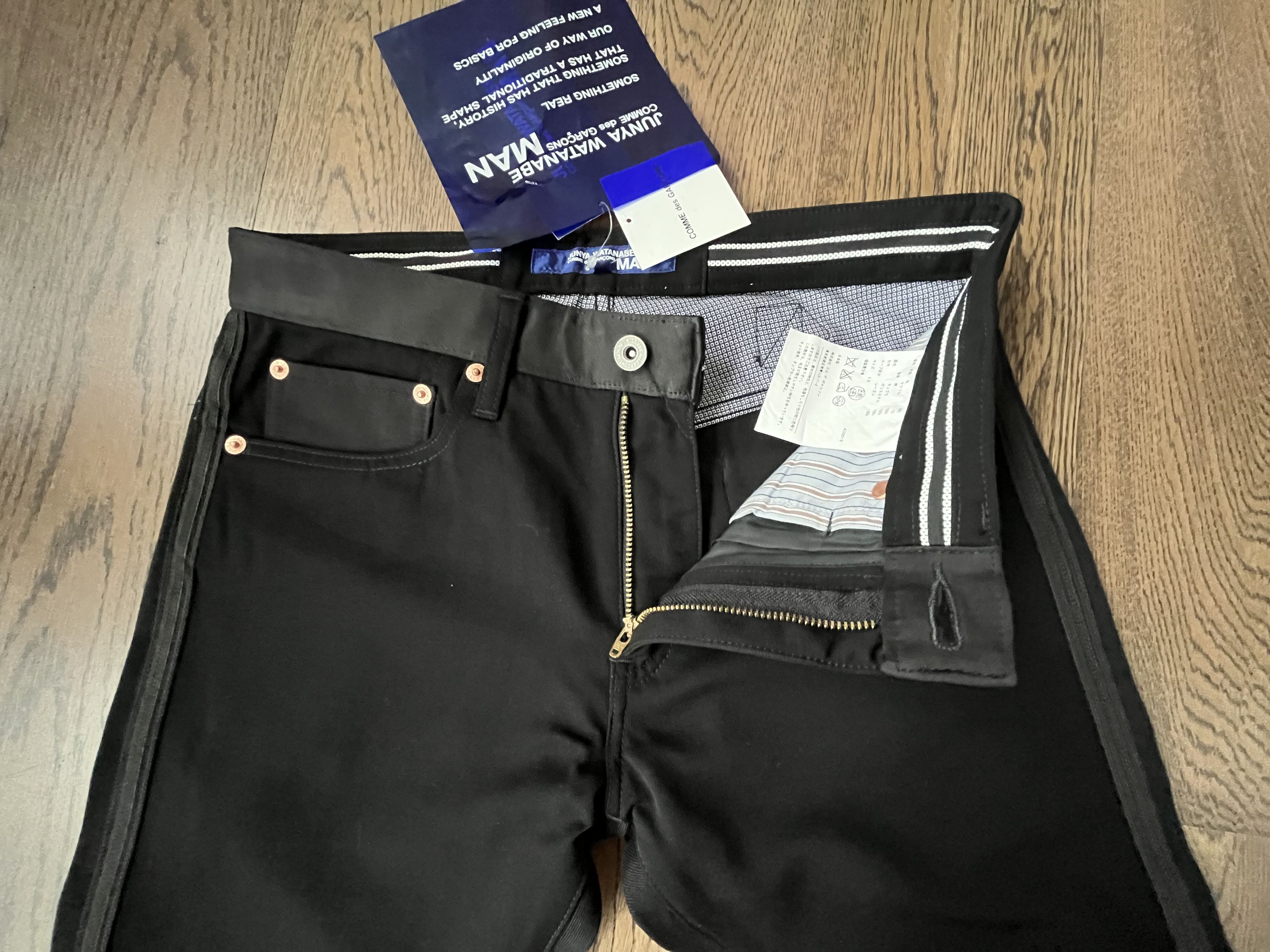 Junya Watanabe Junya Watanabe MAN Comme des Garcons Black Tuexdo Jeans XS Size US 30 / EU 46 - 2 Thumbnail