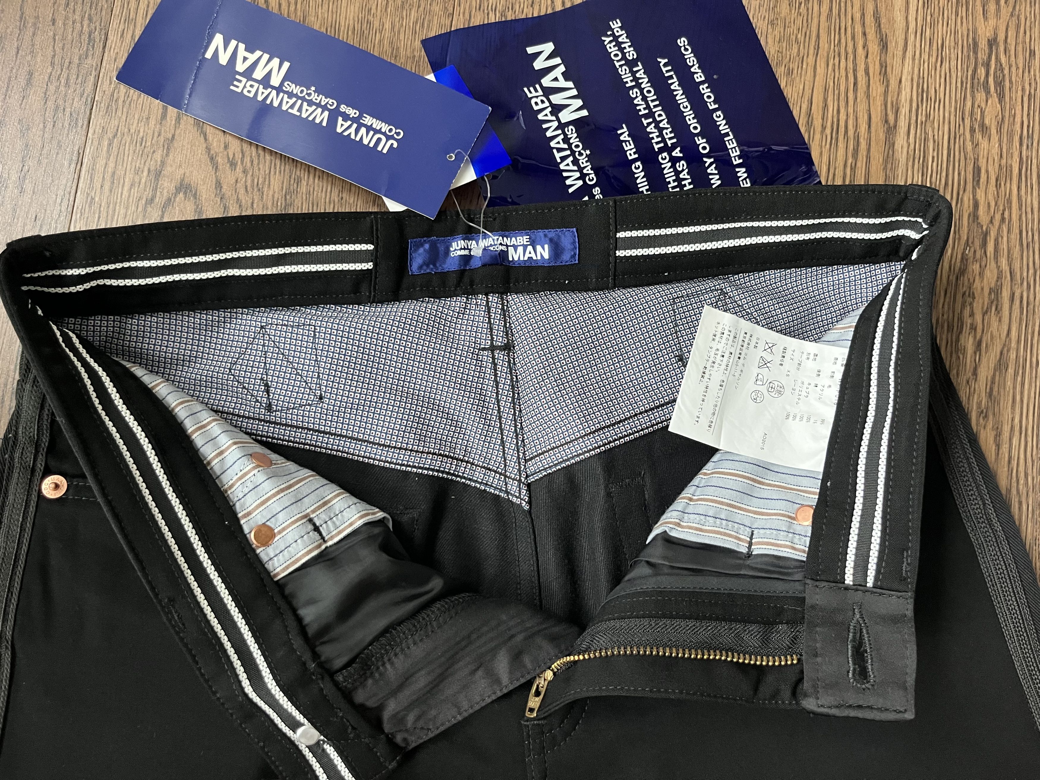 Junya Watanabe Junya Watanabe MAN Comme des Garcons Black Tuexdo Jeans XS Size US 30 / EU 46 - 17 Thumbnail