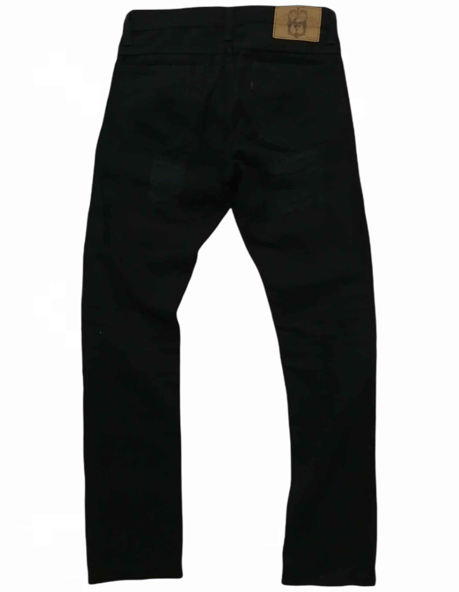 RUDE GALLERY Rude Gallery Patch Distressed Design Black Jeans Size US 28 / EU 44 - 2 Thumbnail