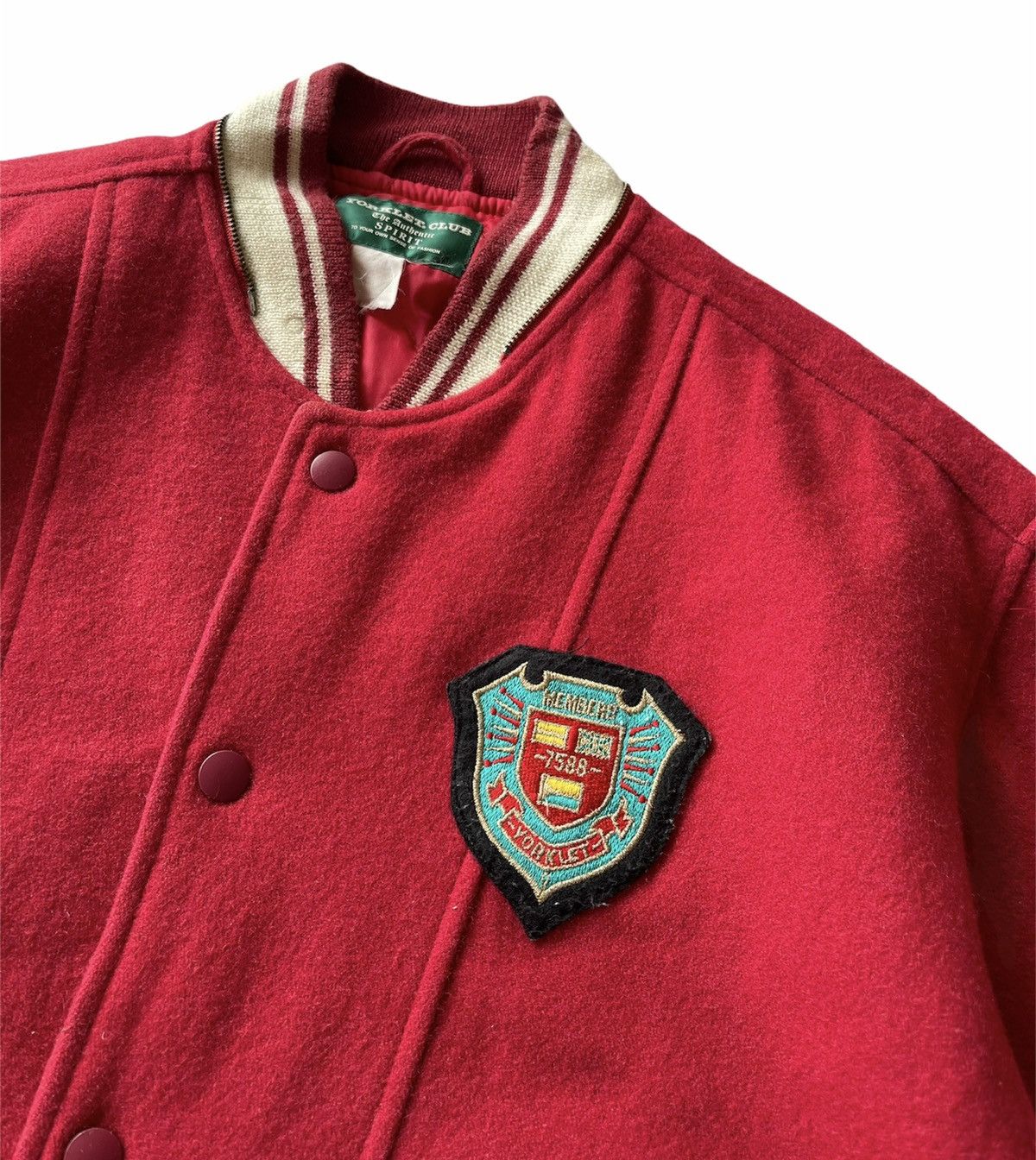 Japanese Brand VINTAGE YORKLET CLUB WOOL VARSITY JACKET Size US L / EU 52-54 / 3 - 6 Thumbnail
