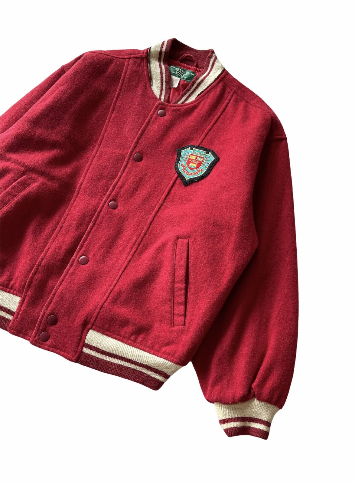 Japanese Brand VINTAGE YORKLET CLUB WOOL VARSITY JACKET Size US L / EU 52-54 / 3 - 3 Thumbnail