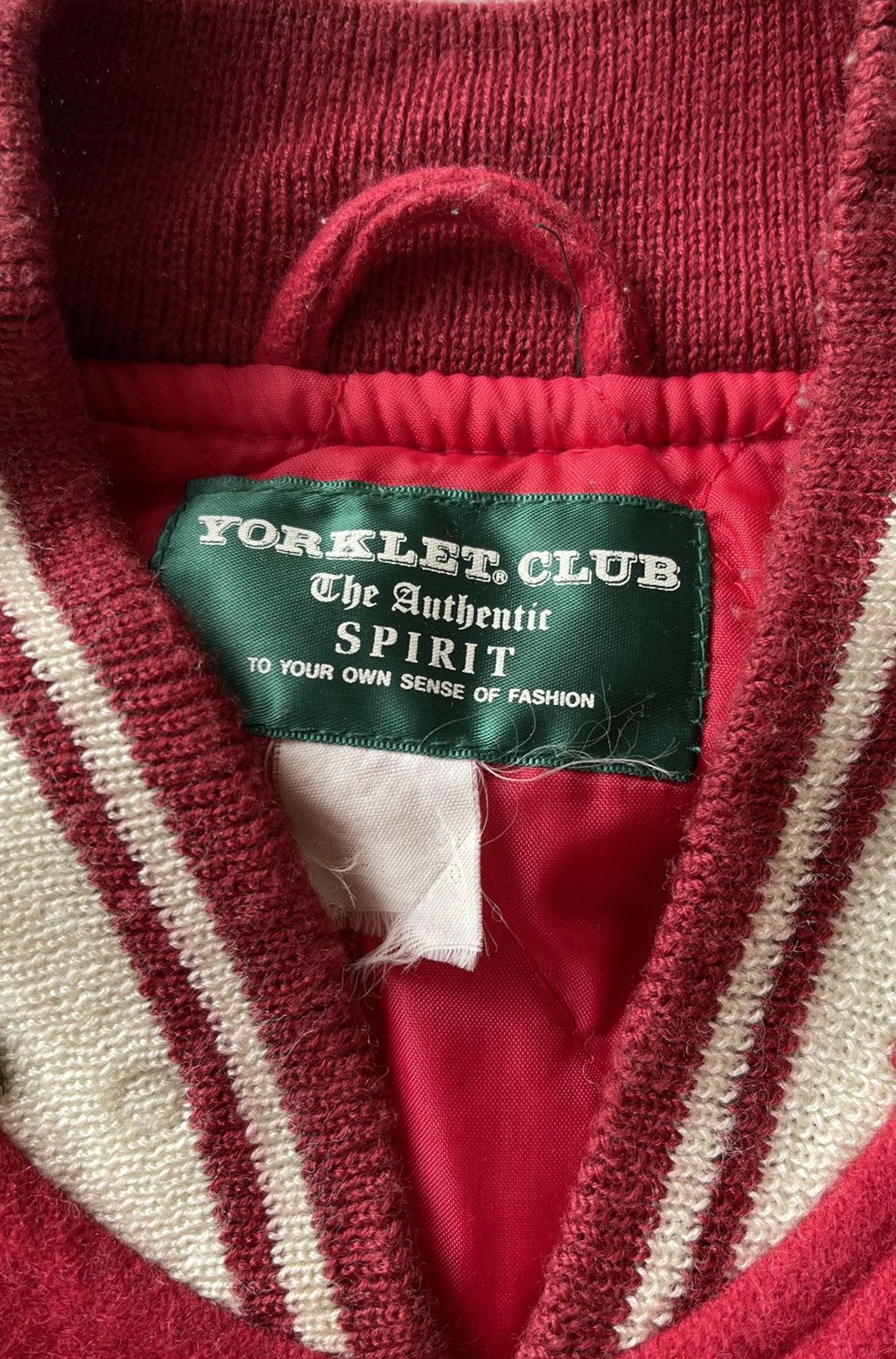 Japanese Brand VINTAGE YORKLET CLUB WOOL VARSITY JACKET Size US L / EU 52-54 / 3 - 8 Thumbnail