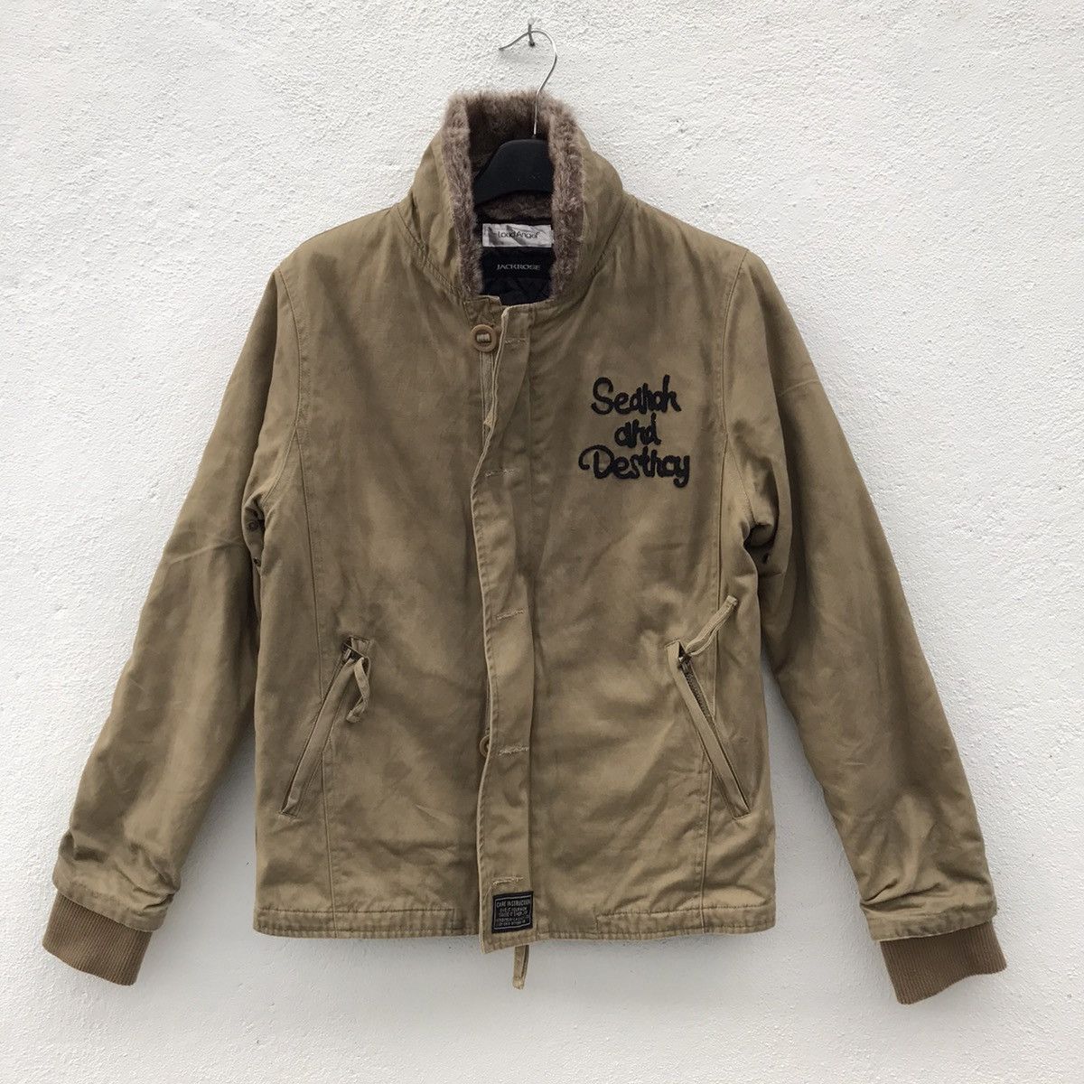JACKROSE × Japanese Brand Loud Anger X Jacket Rose Big Logo Faded Bomber Jacket Size US S / EU 44-46 / 1 - 2 Thumbnail
