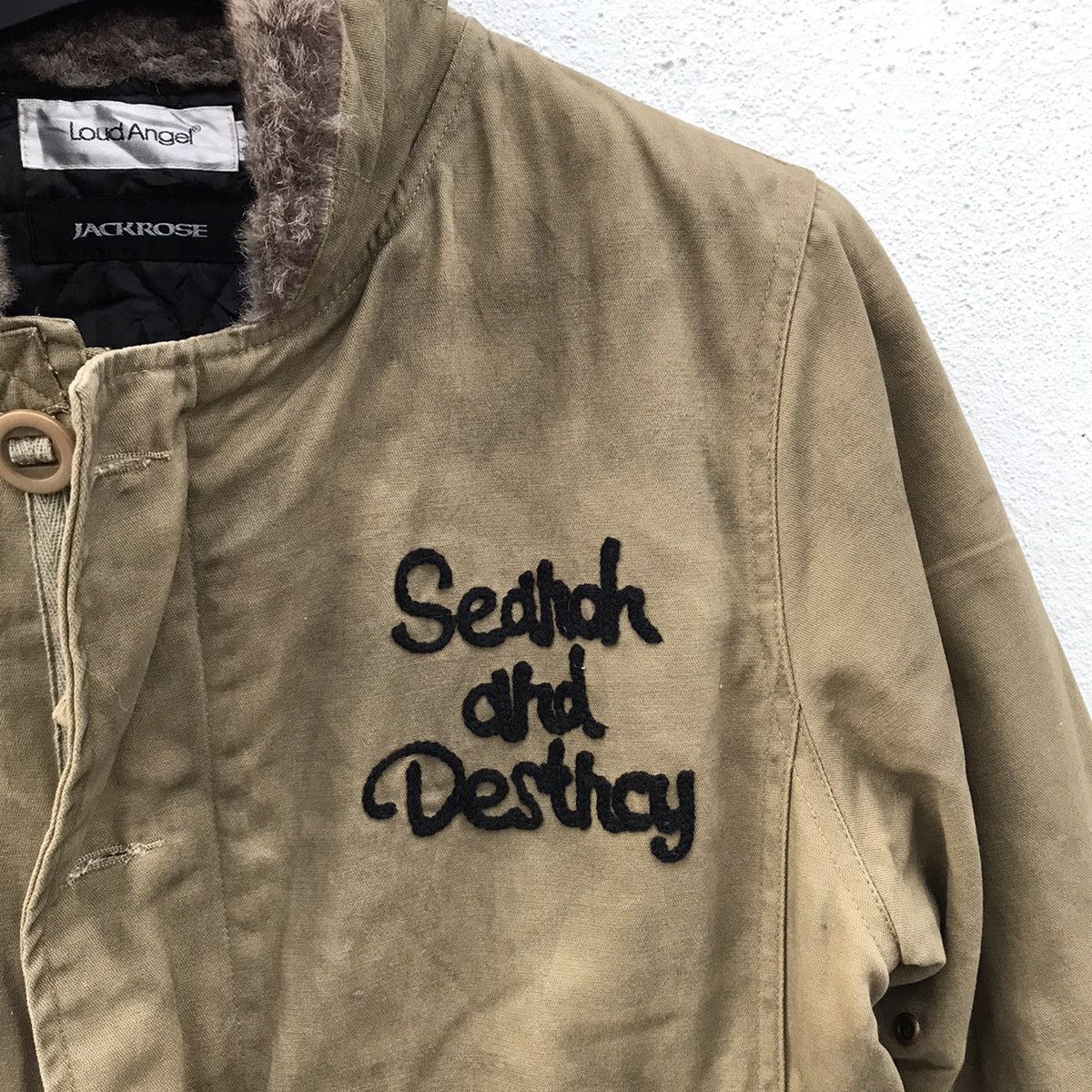 JACKROSE × Japanese Brand Loud Anger X Jacket Rose Big Logo Faded Bomber Jacket Size US S / EU 44-46 / 1 - 4 Thumbnail