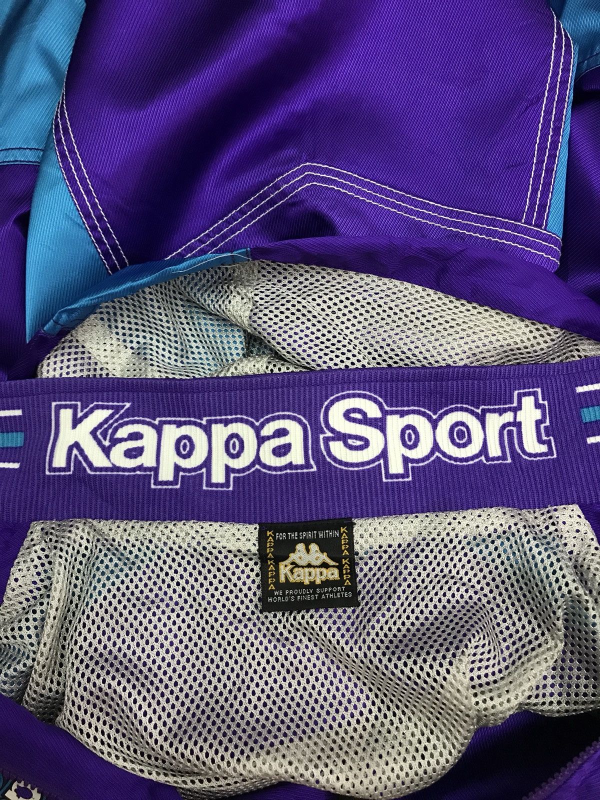 Kappa × Vintage Kappa Sports Multicolour Hooded windbreaker Jacket Size US L / EU 52-54 / 3 - 6 Thumbnail