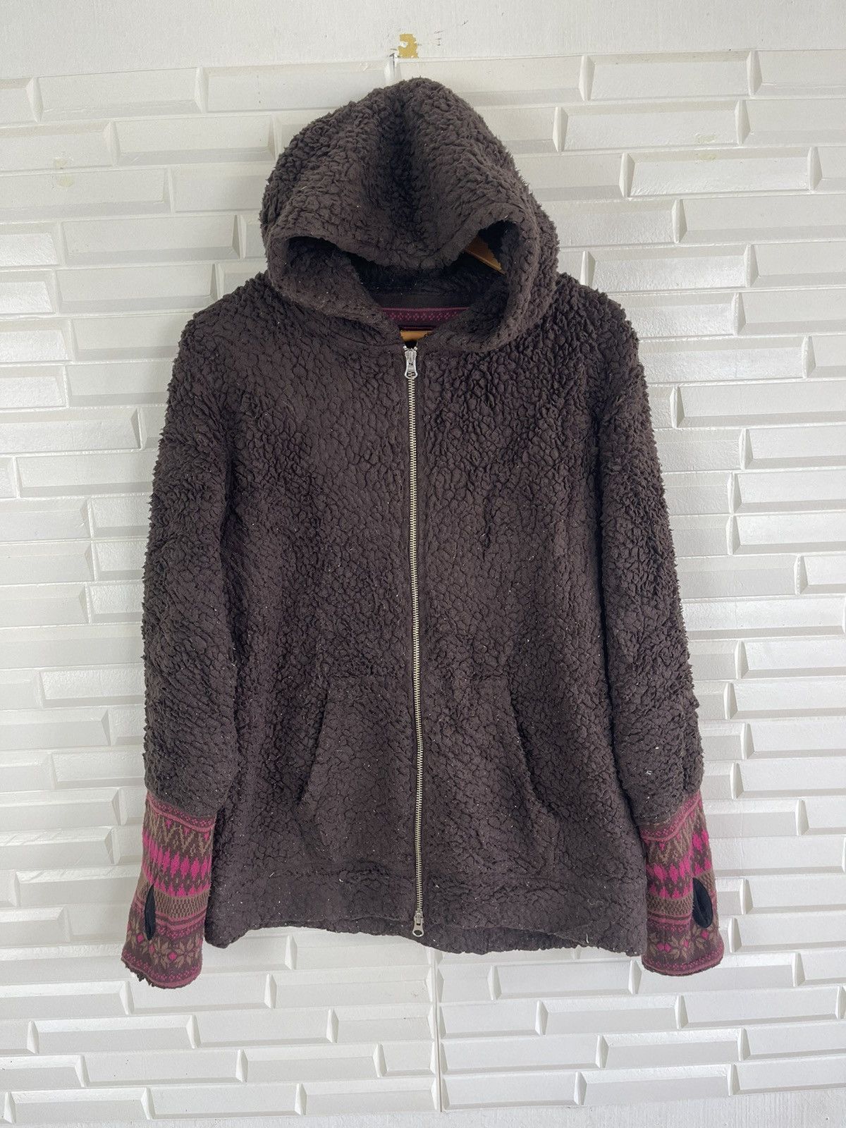 Beams Plus Vintage BEAMS HEART Sherpa Fleece Hoodie Size US L / EU 52-54 / 3 - 1 Thumbnail
