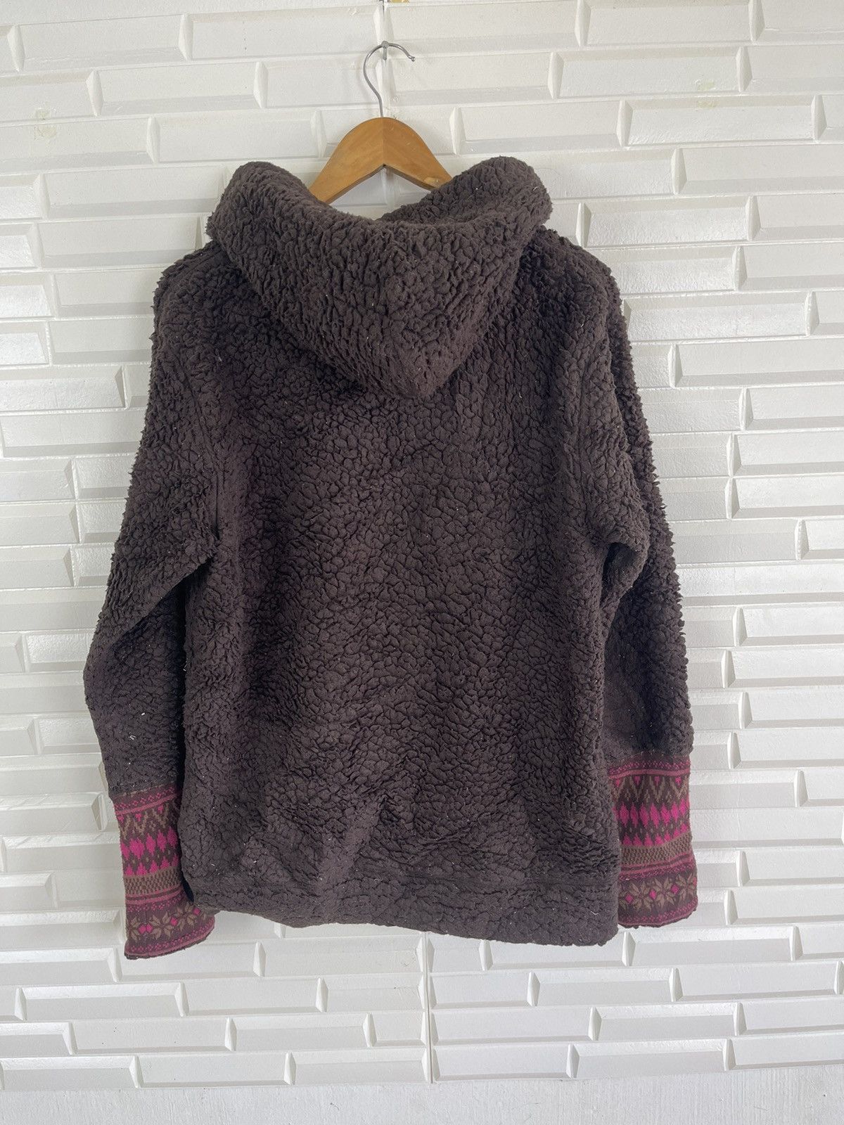 Beams Plus Vintage BEAMS HEART Sherpa Fleece Hoodie Size US L / EU 52-54 / 3 - 3 Thumbnail