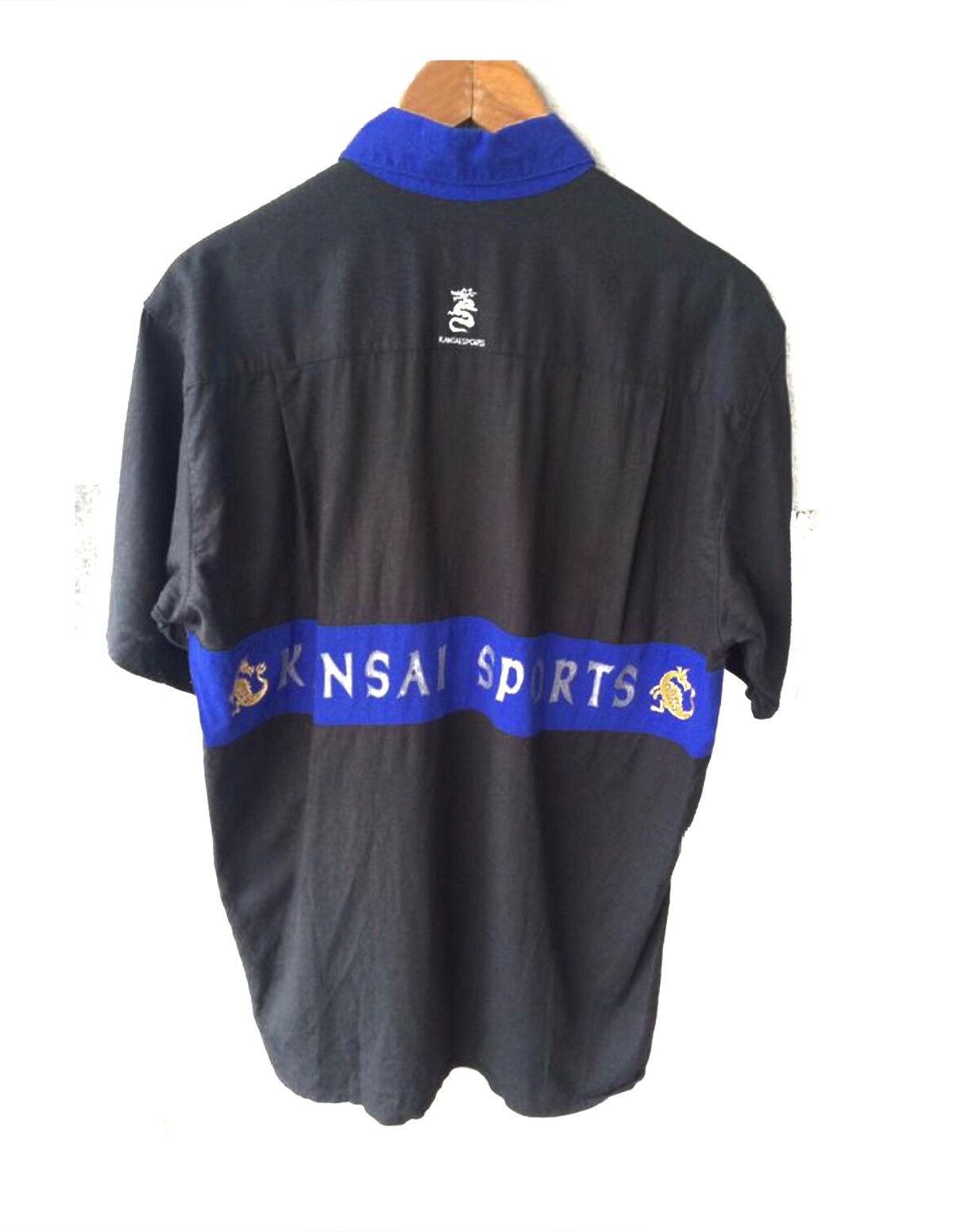 Japanese Brand × Kansai Yamamoto Kansai Sports Shirt Kansai Yamamoto Rayon Dragon Hawaiian Size US M / EU 48-50 / 2 - 2 Thumbnail