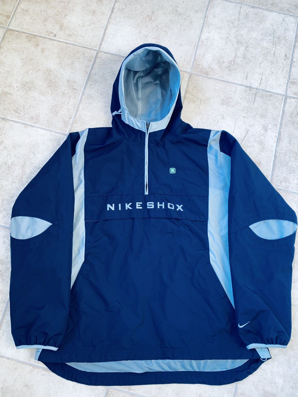 image of Nikelab Shox Anorak Tn Fragment Stussy Cav Empt Undercover in Navy, Men's (Size Large)