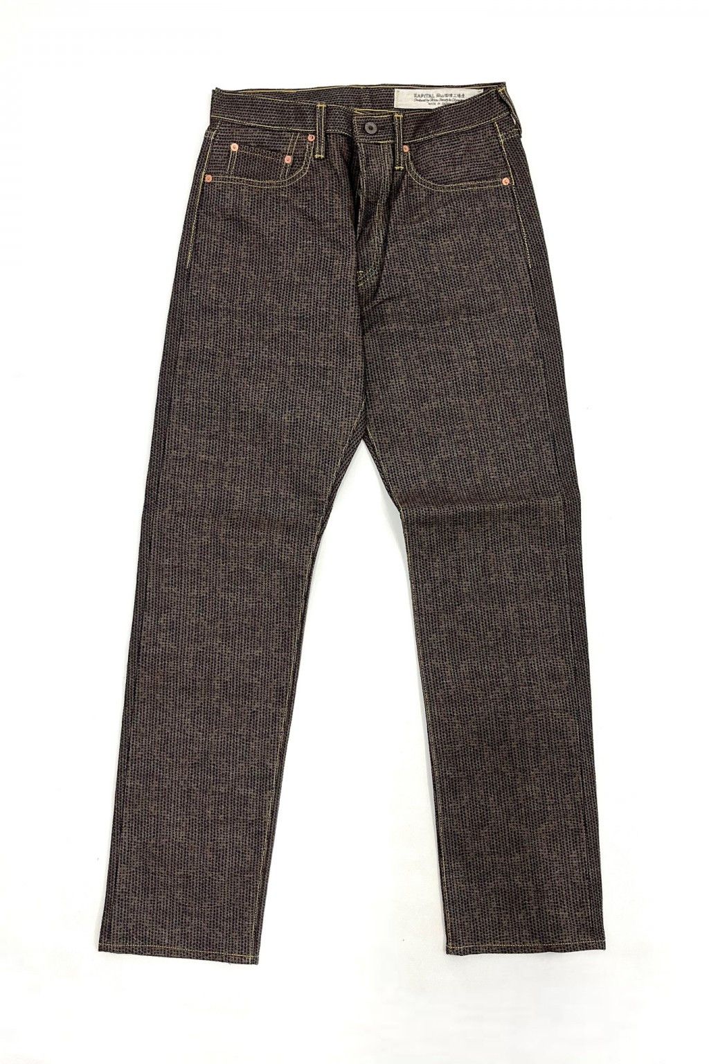 Kapital × Kapital Kountry KAPITAL CENTURY DENIM MONKEY CISCO N5S- BROWN Size US 30 / EU 46 - 2 Thumbnail