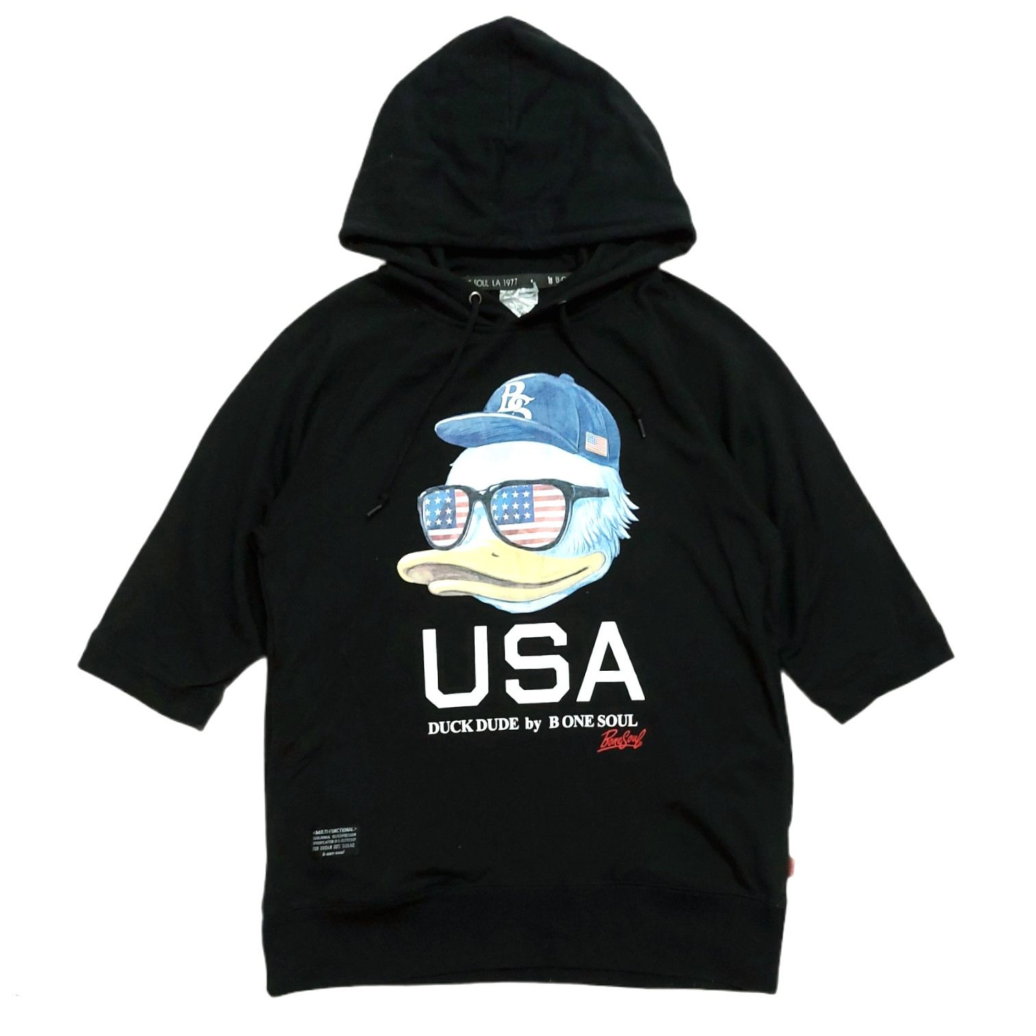 Japanese Brand RARE! B ONE SOUL JAPAN DUCK DUDE "USA" HOODIE S/SLEEVE Size US S / EU 44-46 / 1 - 1 Thumbnail