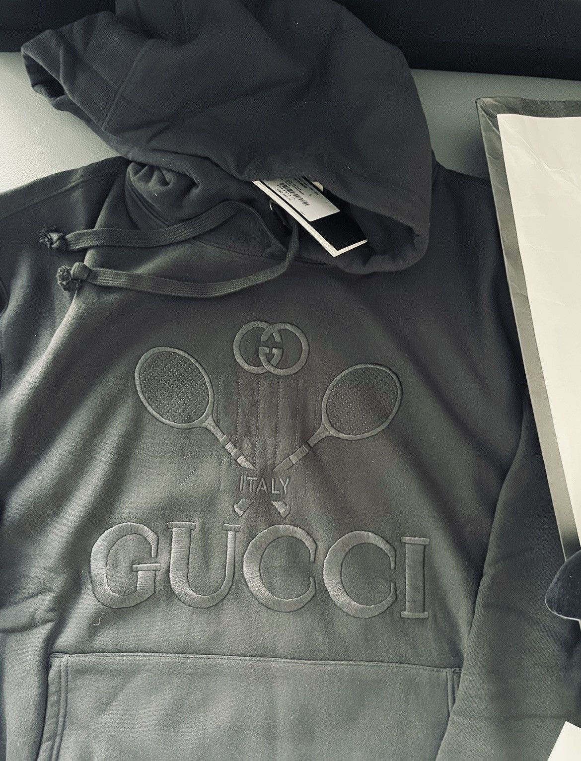 Gucci Super Runway Limited Sold Out Tennis Logo Embroidery Hoodie Size US L / EU 52-54 / 3 - 11 Thumbnail