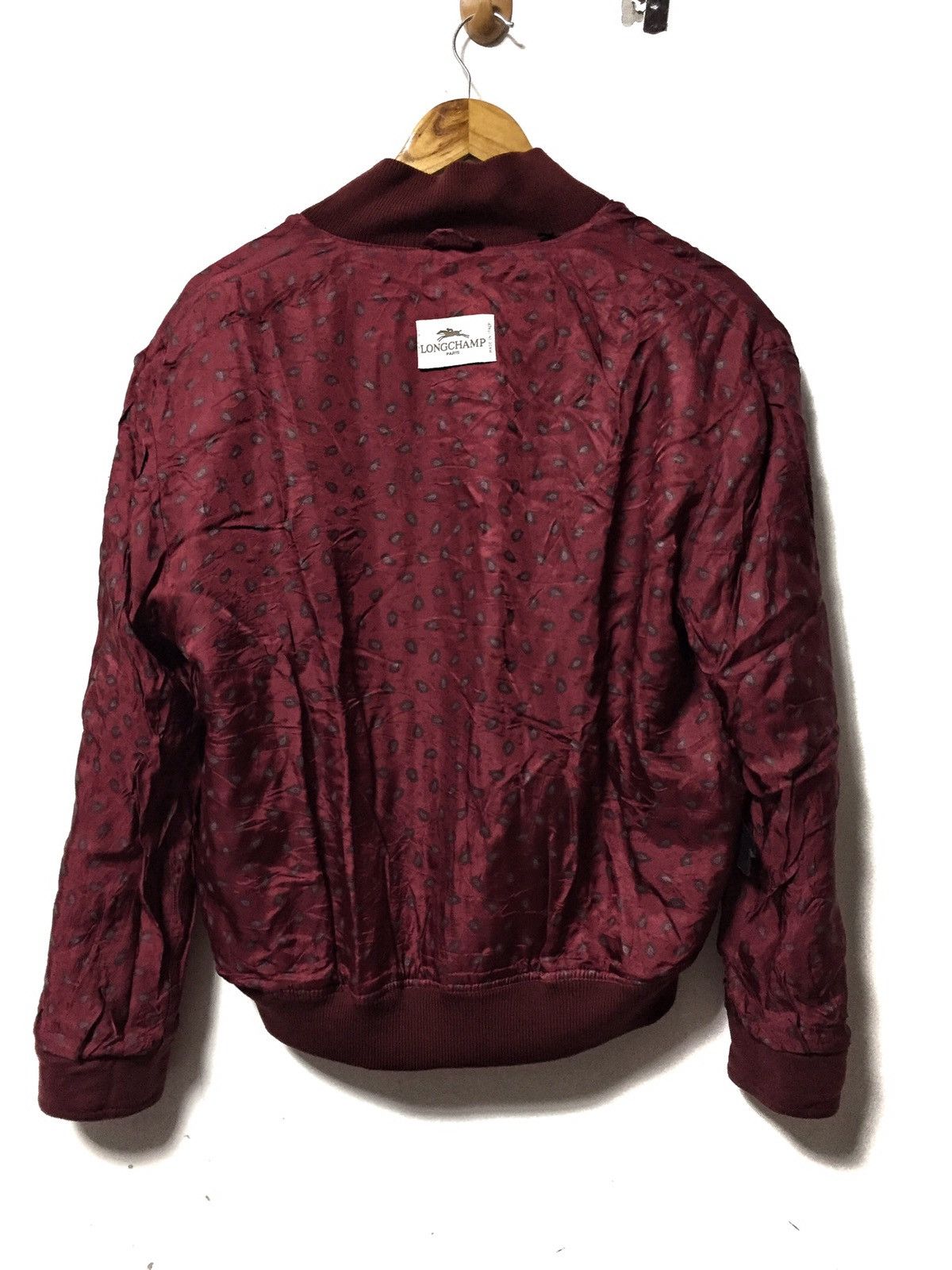 Fiorucci Made in Italy Wool Bomber Jacket by Longchamp Size US L / EU 52-54 / 3 - 3 Thumbnail