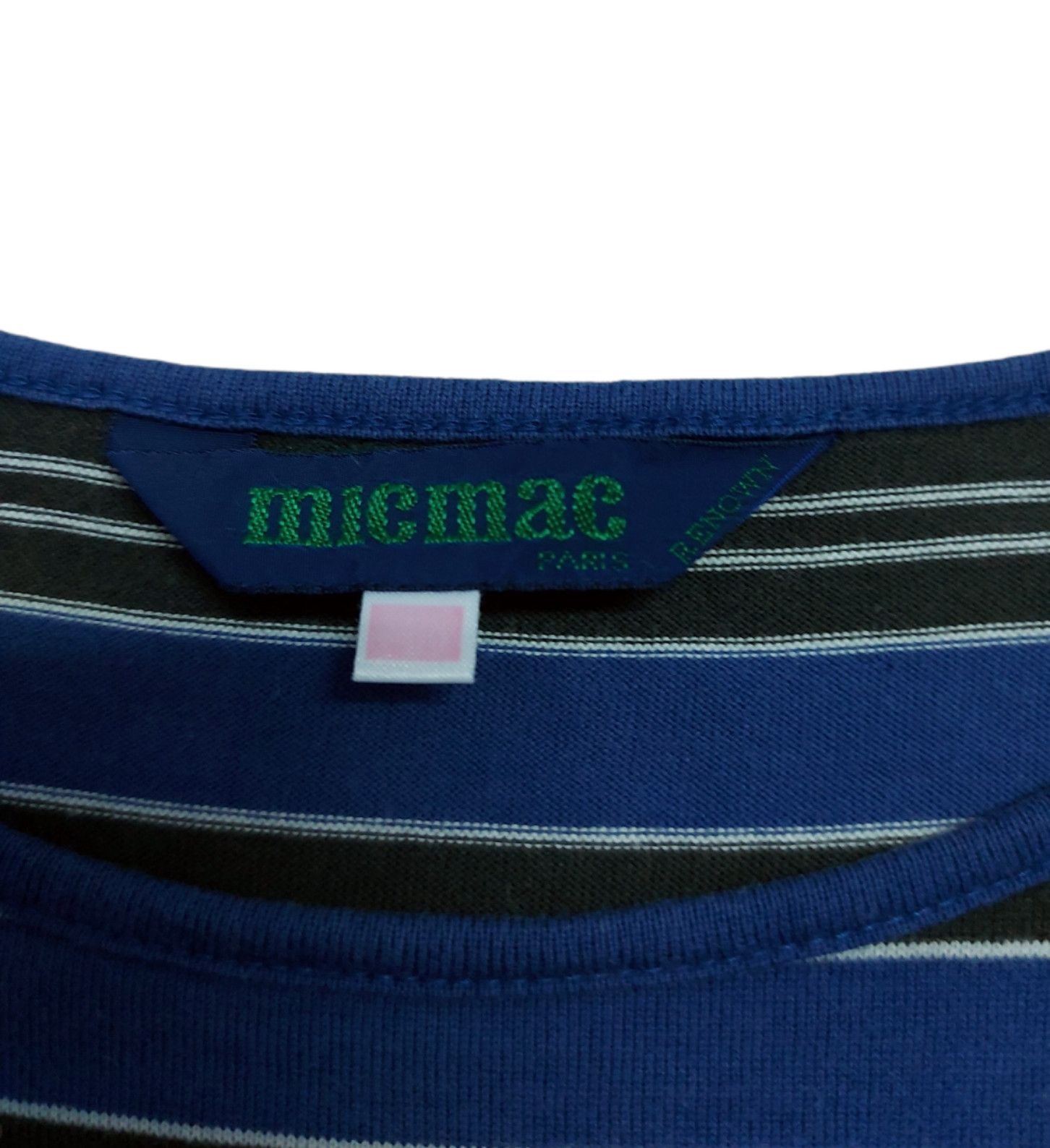 Designer × RENOWN RARE! VTG MICMAC PARIS by RENOWN JACQUARD SPELL OUT STRIPED Size US L / EU 52-54 / 3 - 7 Thumbnail