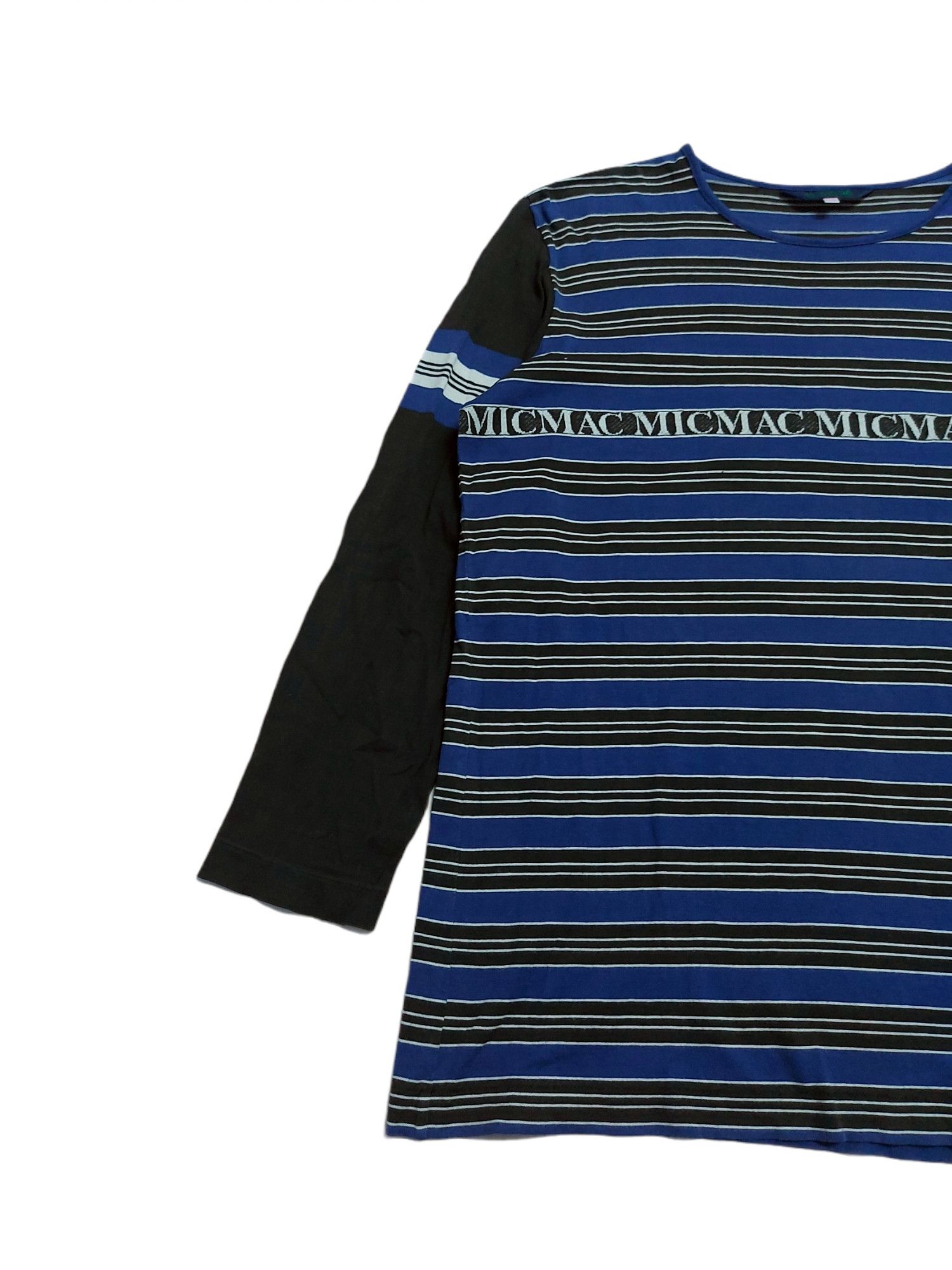 Designer × RENOWN RARE! VTG MICMAC PARIS by RENOWN JACQUARD SPELL OUT STRIPED Size US L / EU 52-54 / 3 - 4 Thumbnail