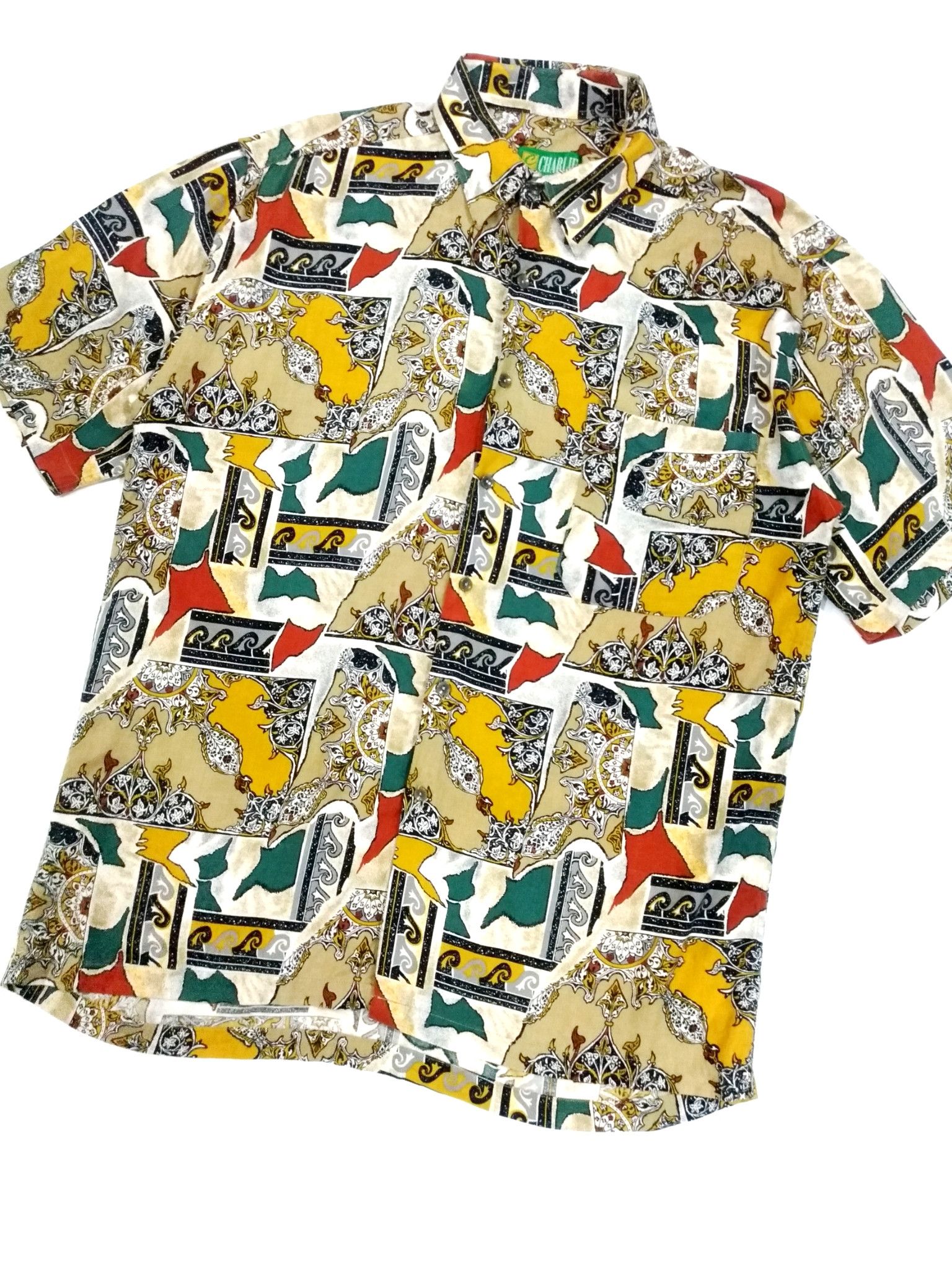 Designer × Japanese Brand RARE! VTG CHARLIE RETRO ABSTRACT PSYCHEDELIC ART FULL PRINT Size US M / EU 48-50 / 2 - 3 Thumbnail