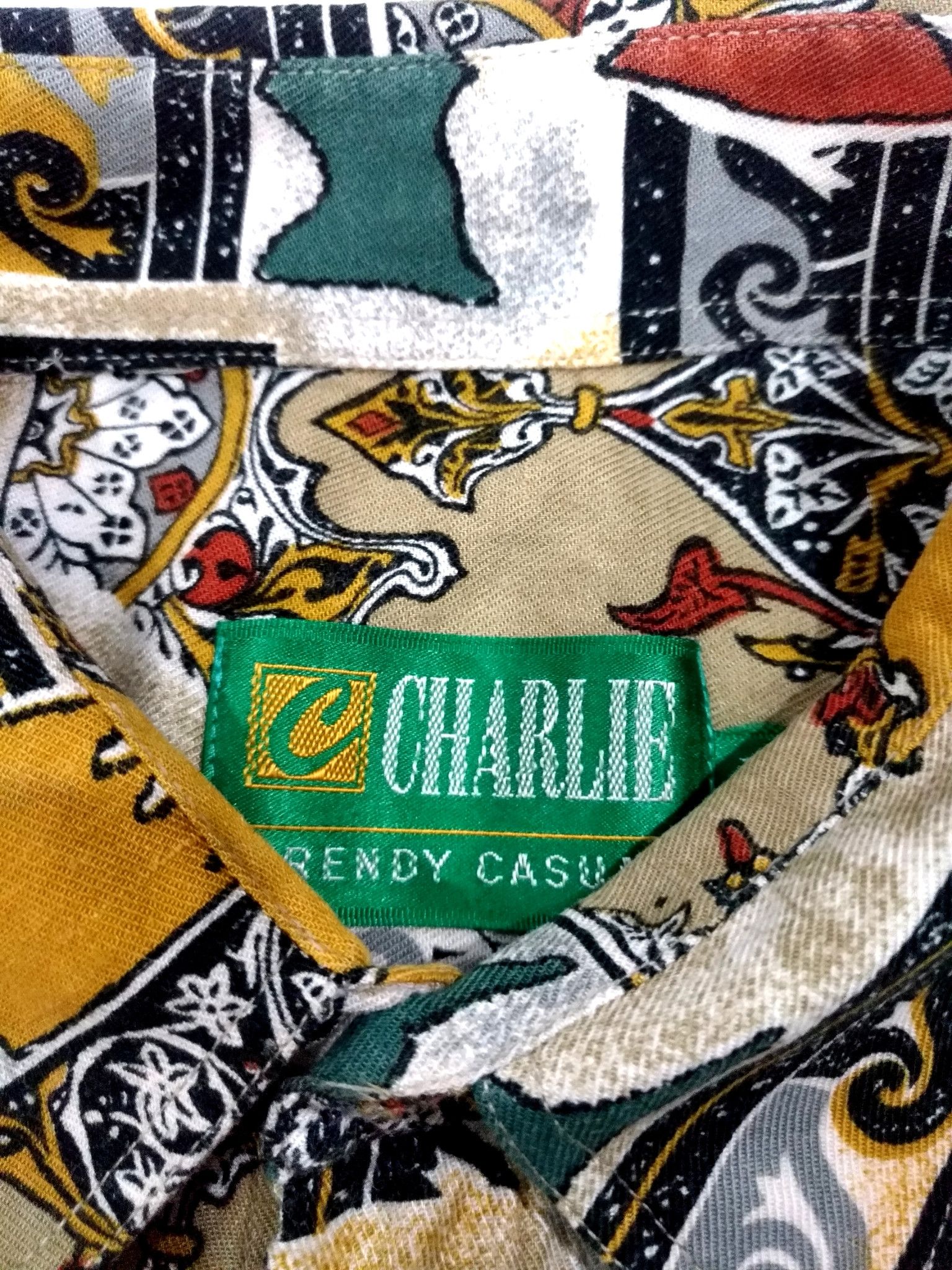 Designer × Japanese Brand RARE! VTG CHARLIE RETRO ABSTRACT PSYCHEDELIC ART FULL PRINT Size US M / EU 48-50 / 2 - 6 Thumbnail