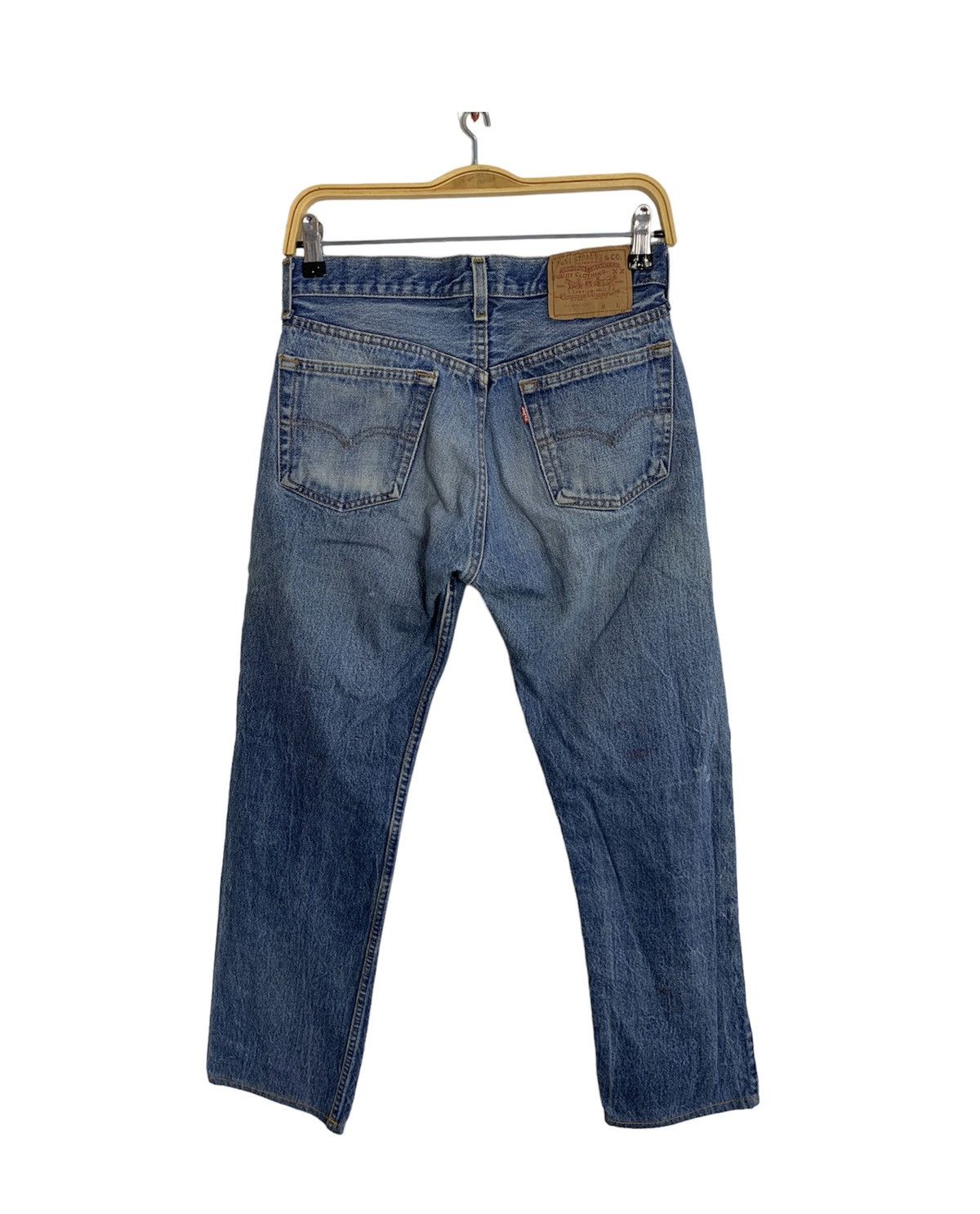 Levi's Vintage Clothing 90s Levis Lot 501 Buttonfly Denim Faded Jeans Size 28" / US 6 / IT 42 - 1 Thumbnail
