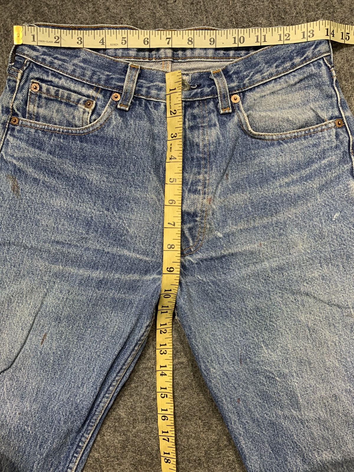 Levi's Vintage Clothing 90s Levis Lot 501 Buttonfly Denim Faded Jeans Size 28" / US 6 / IT 42 - 7 Thumbnail