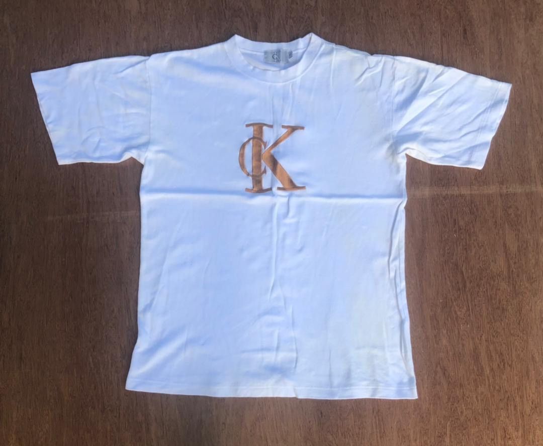 image of Tee D - 5 Calvin Klein in White, Men's (Size Large)