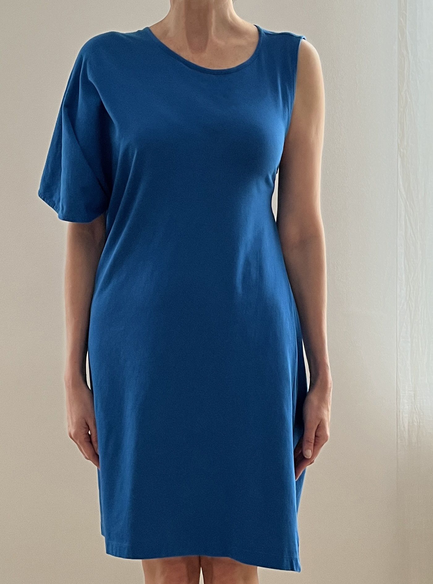 Maison Margiela ⚡️QUICK SALE⚡️Maison Margiela MM6 Blue Asymmetric Dress Size XS / US 0-2 / IT 36-38 - 3 Thumbnail