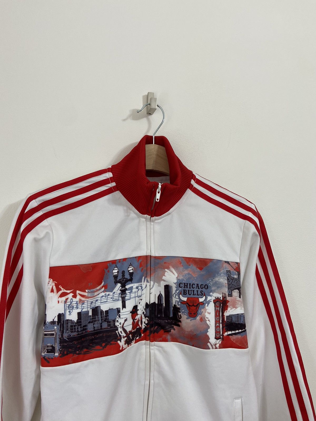 NBA Adidas Chicago Bulls Track Top Vintage Size US XS / EU 42 / 0 - 2 Thumbnail