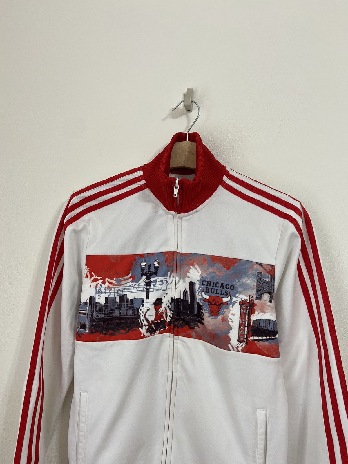 NBA Adidas Chicago Bulls Track Top Vintage Size US XS / EU 42 / 0 - 5 Thumbnail
