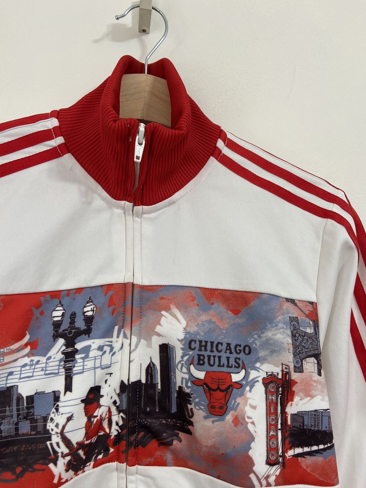 NBA Adidas Chicago Bulls Track Top Vintage Size US XS / EU 42 / 0 - 6 Thumbnail