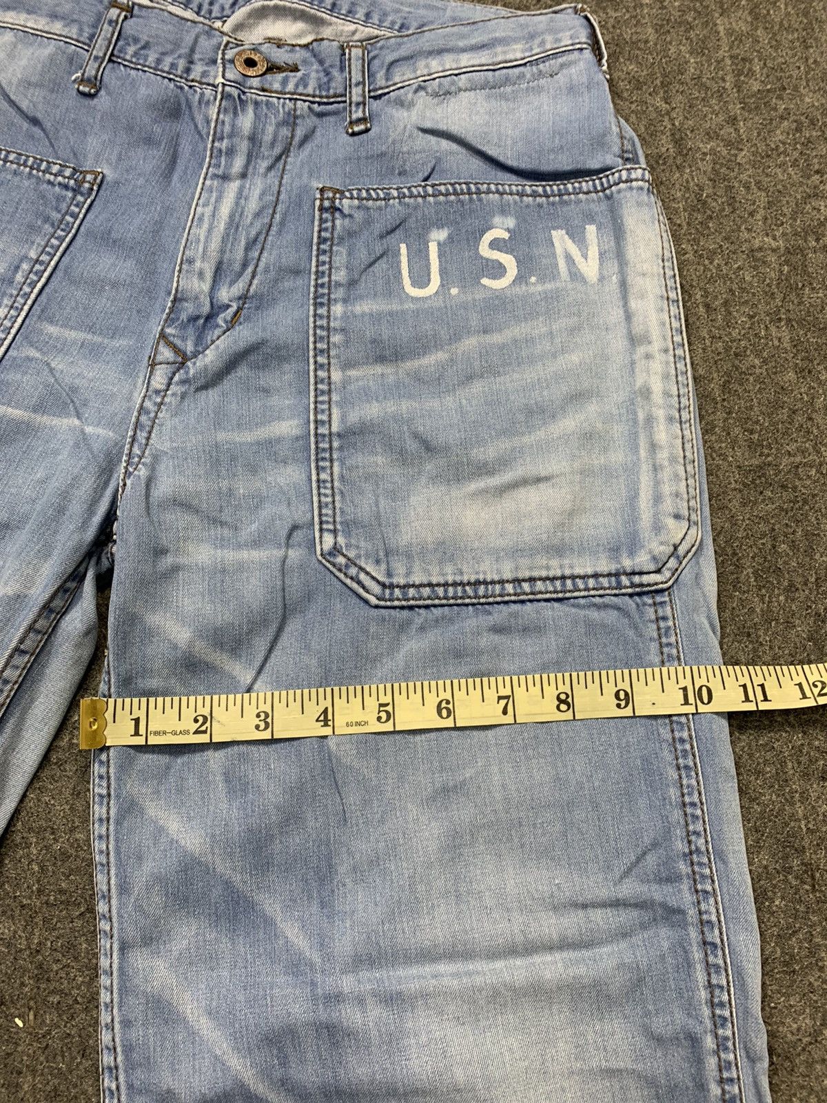 Vintage Vintage USN Buckle Back Denim Jeans Pant Trouser Size US 30 / EU 46 - 10 Thumbnail