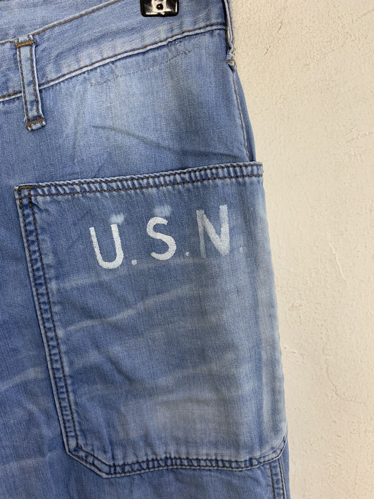 Vintage Vintage USN Buckle Back Denim Jeans Pant Trouser Size US 30 / EU 46 - 6 Thumbnail