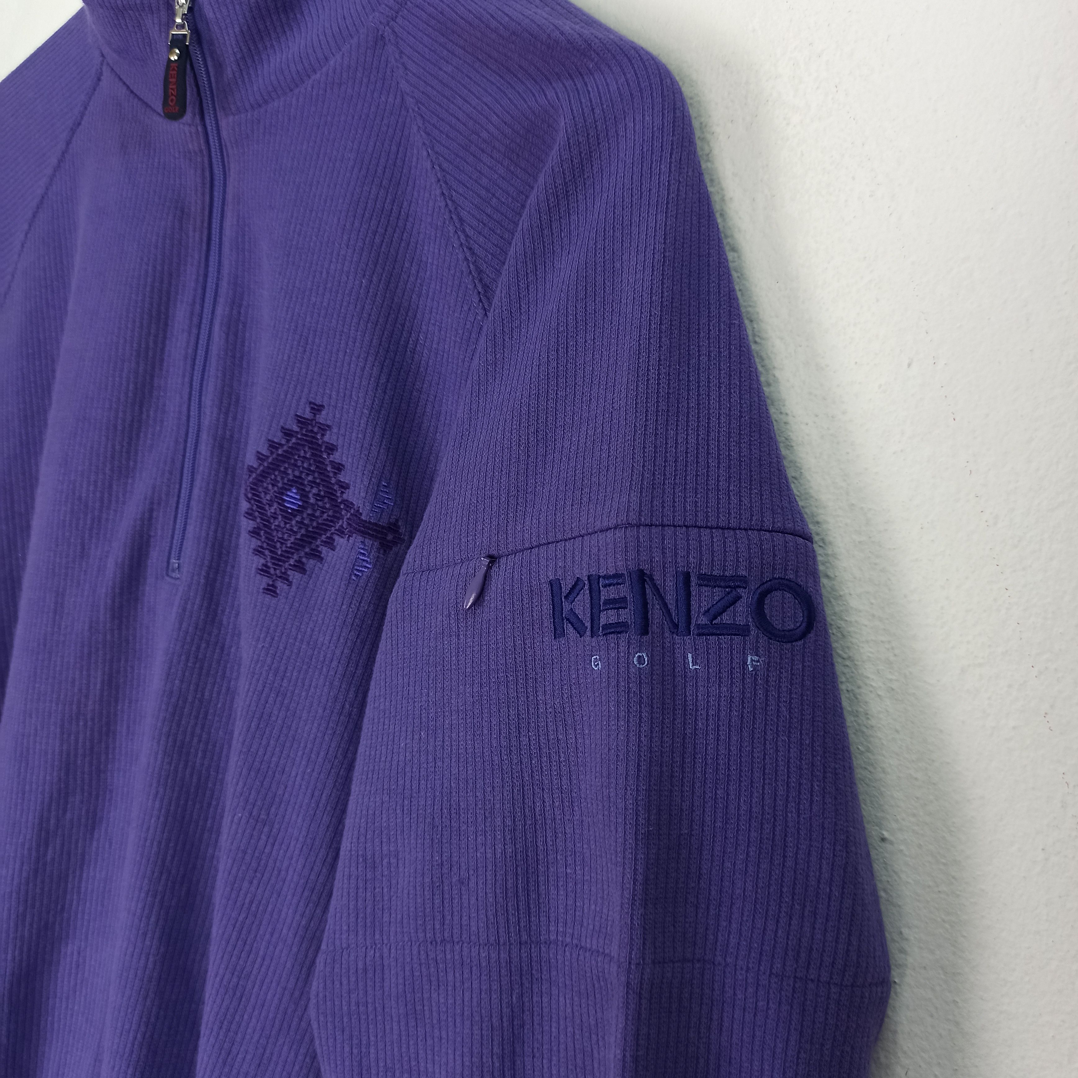 Kenzo Vintage KENZO GOLF Sweatshirt Purple Colour Size US L / EU 52-54 / 3 - 2 Thumbnail